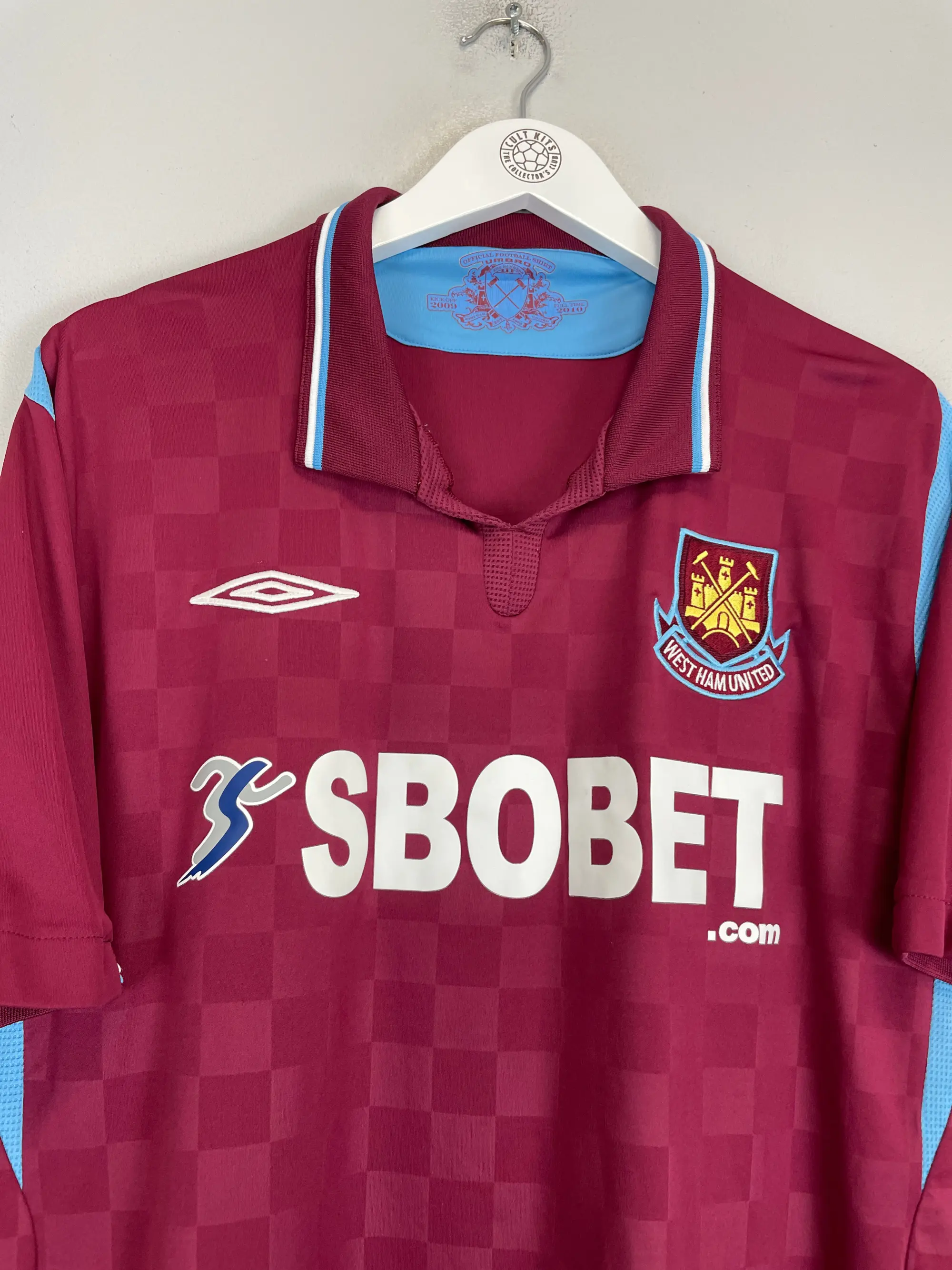 2009/10 WEST HAM NOBLE #16 HOME SHIRT (M) UMBRO | Cult Kits