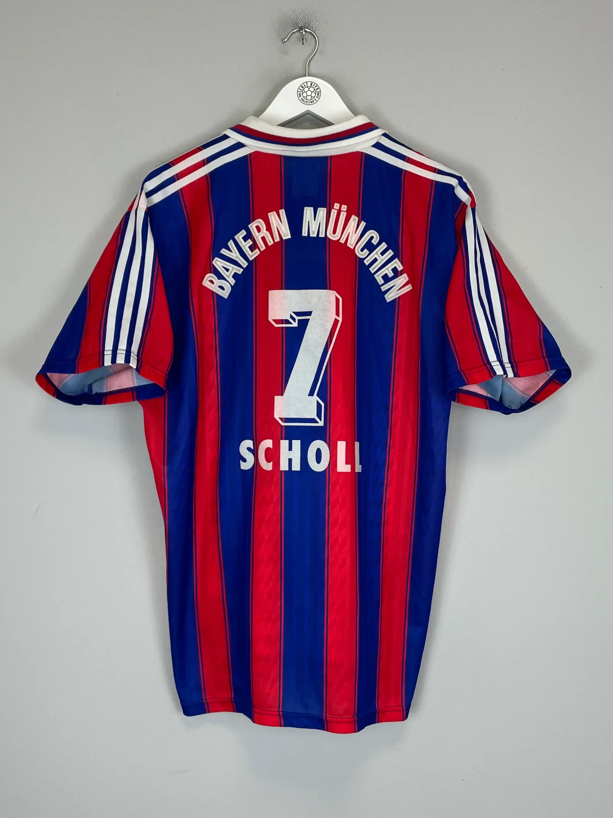 1995/97 BAYERN MUNICH SCHOLL #7 HOME SHIRT (L) ADIDAS | Cult Kits