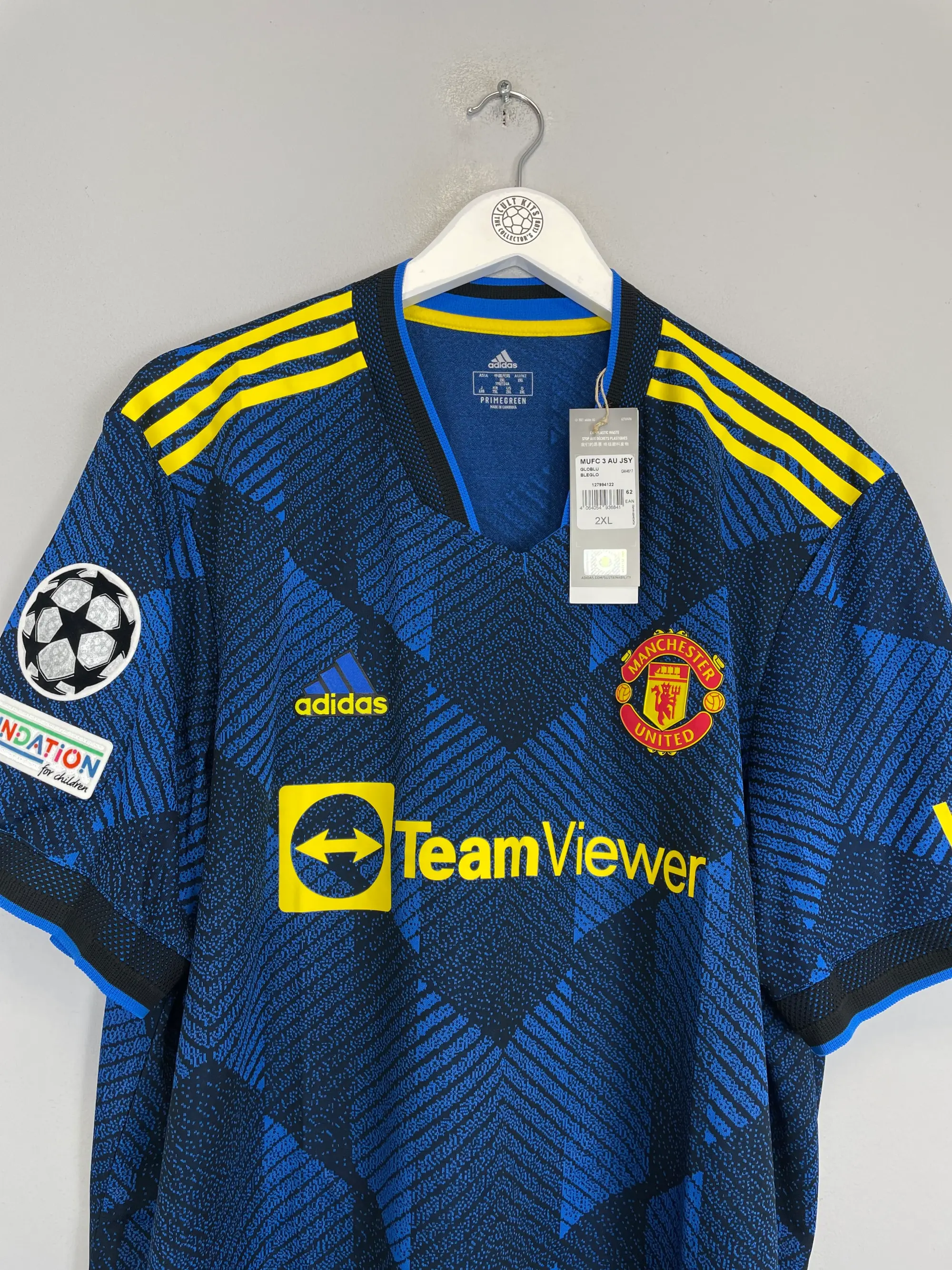 2021/22 MANCHESTER UNITED CAVANI #21 *BNWT* AUTHENTIC THIRD SHIRT (XXL) ADIDAS | Cult Kits
