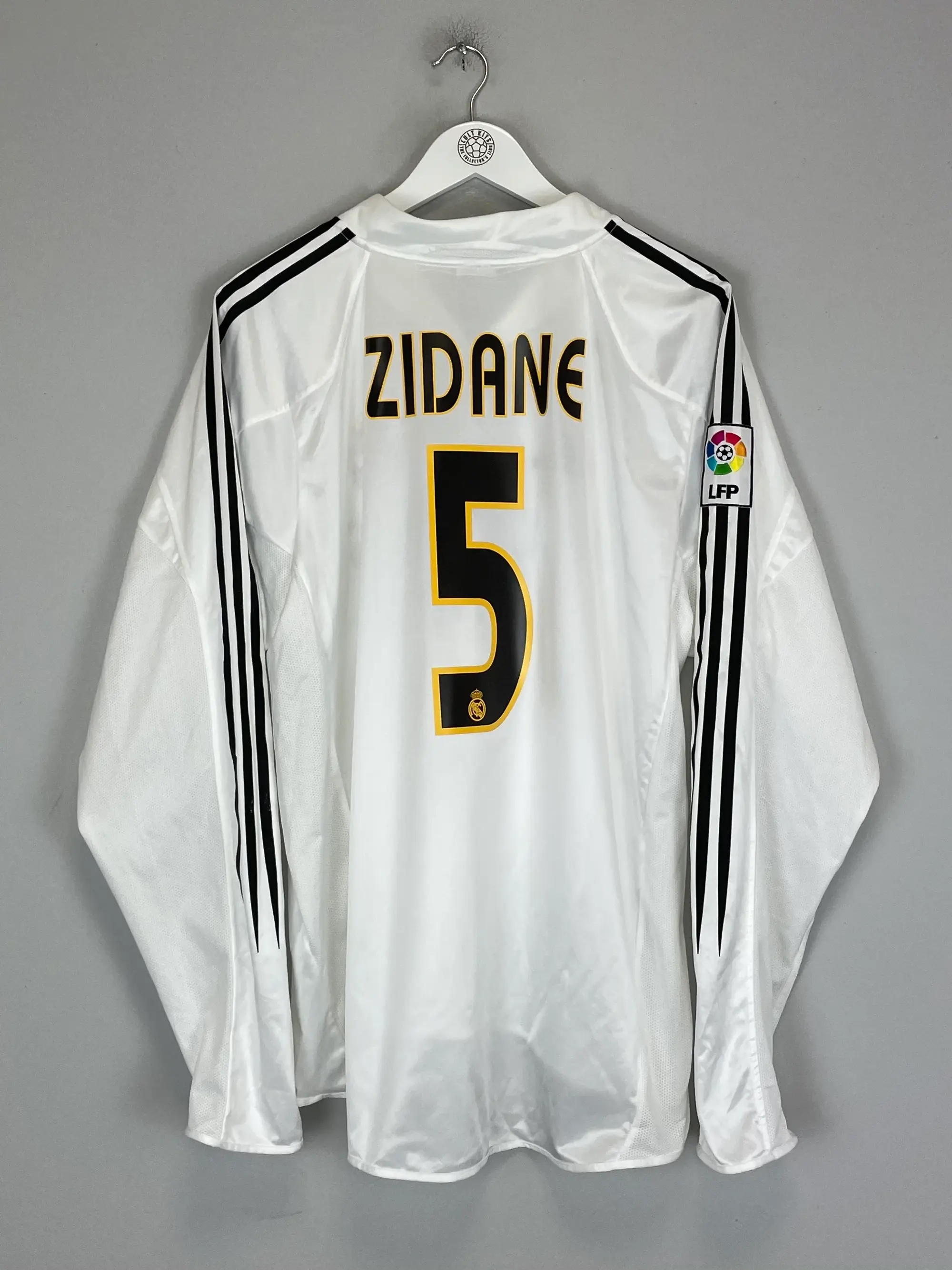 2004/05 REAL MADRID ZIDANE #5 L/S HOME SHIRT (XL) ADIDAS | Cult Kits