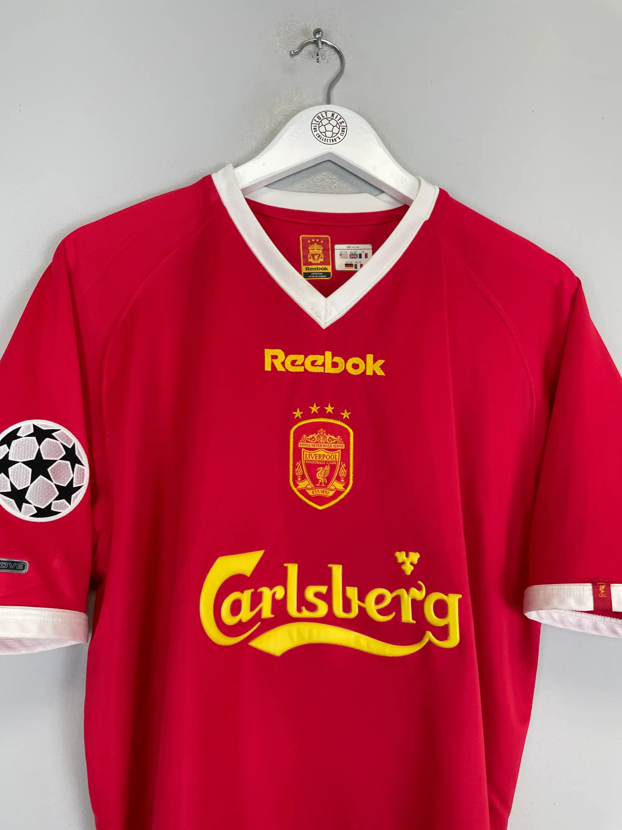 2001/03 LIVERPOOL HESKEY #8 C/L HOME SHIRT (L) REEBOK | Cult Kits