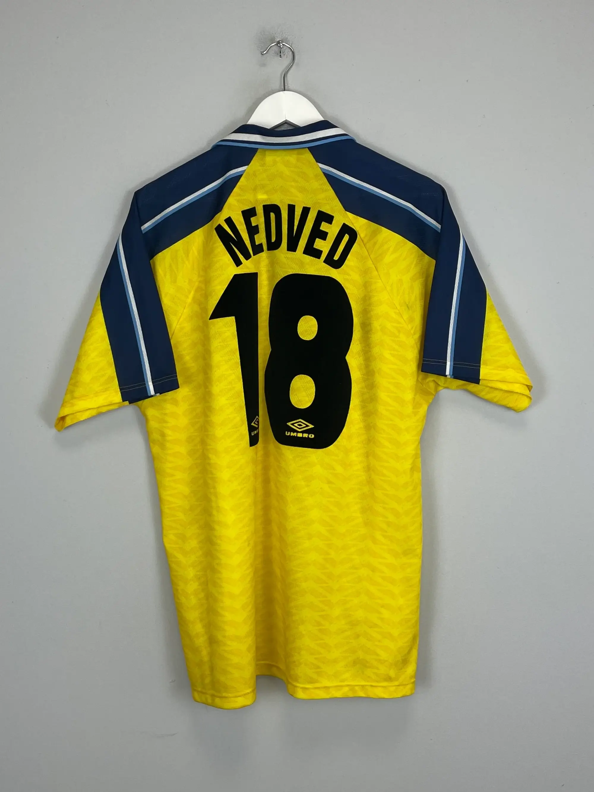1996/98 LAZIO NEDVED #18 AWAY SHIRT (XL) UMBRO | Cult Kits
