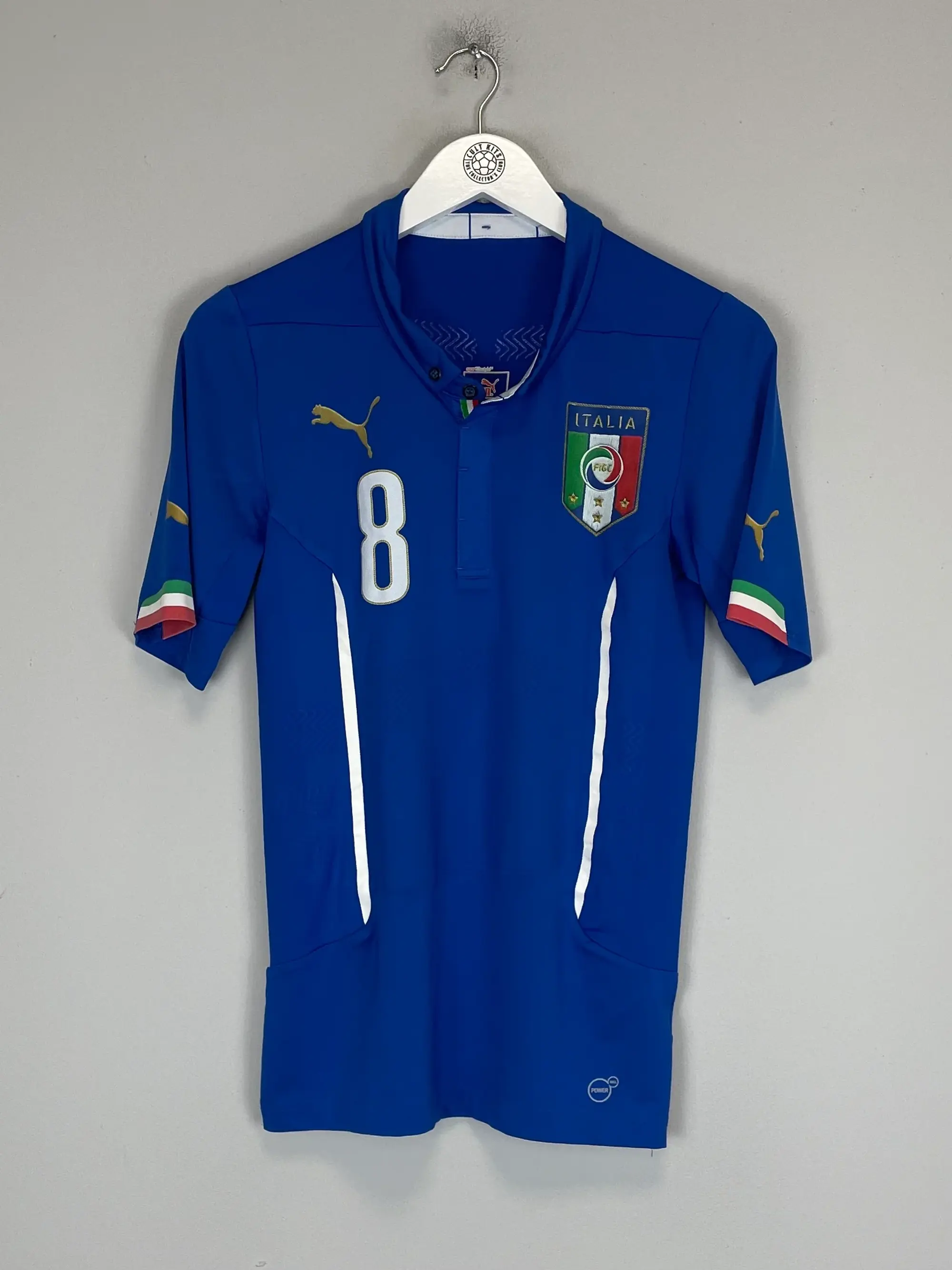 2014/15 ITALY #8 *PLAYER ISSUE* HOME SHIRT (M) PUMA | Cult Kits