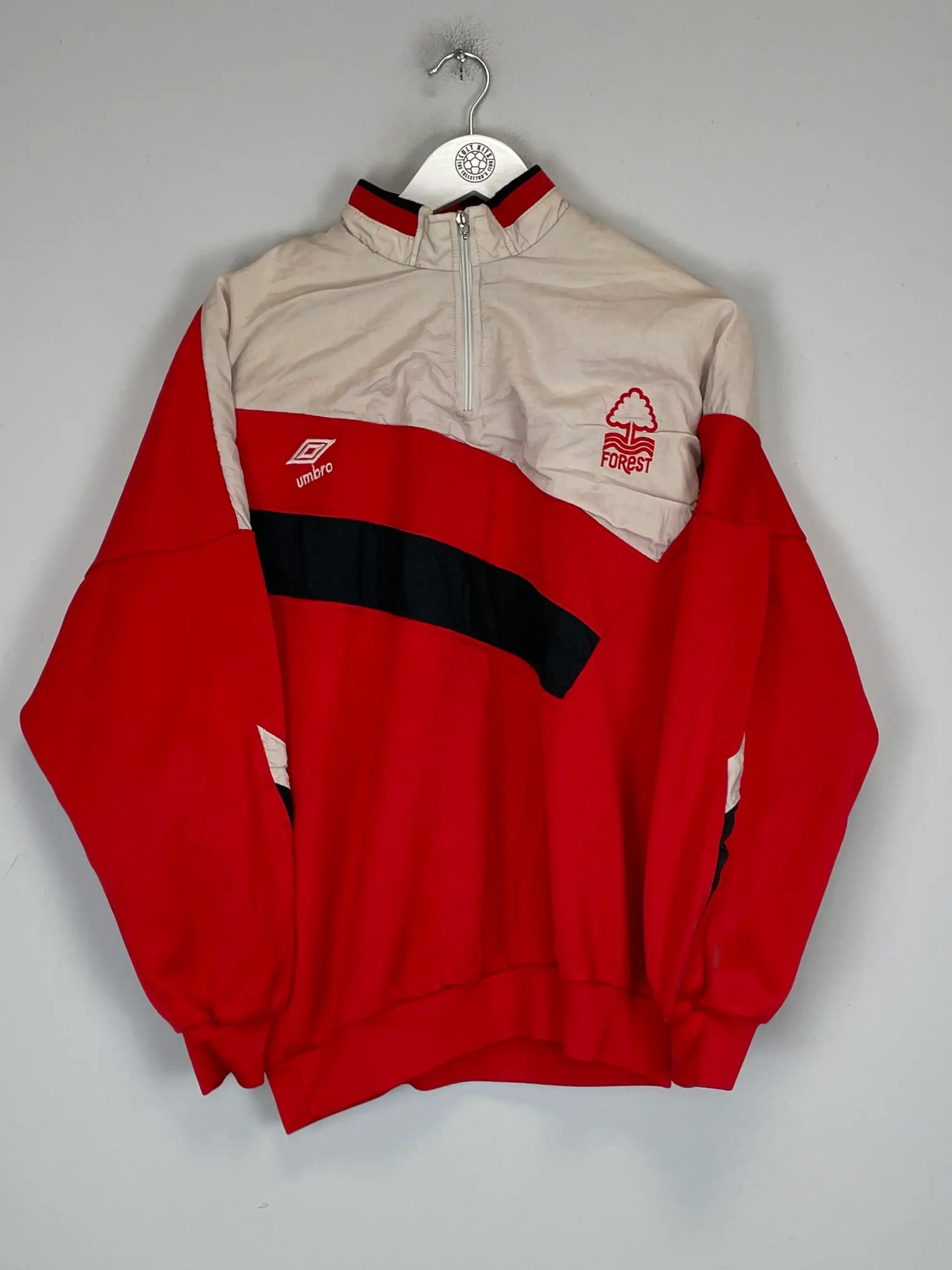 1991/93 NOTTINGHAM FOREST 1/4 ZIP TRAINING TOP (M) UMBRO | Cult Kits
