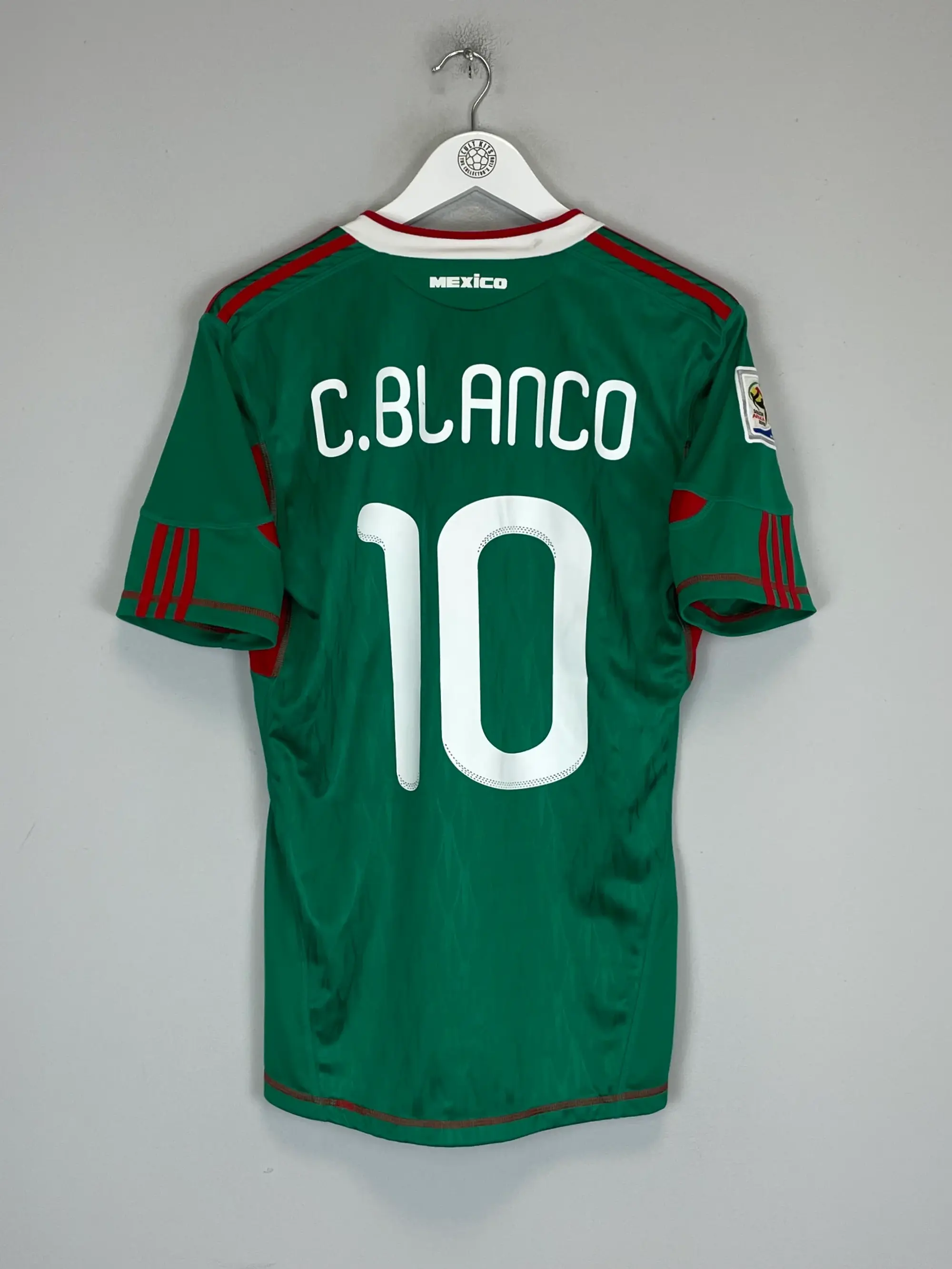 2010 MEXICO C.BLANCO #10 *SQUAD SIGNED* HOME SHIRT (S) ADIDAS | Cult Kits
