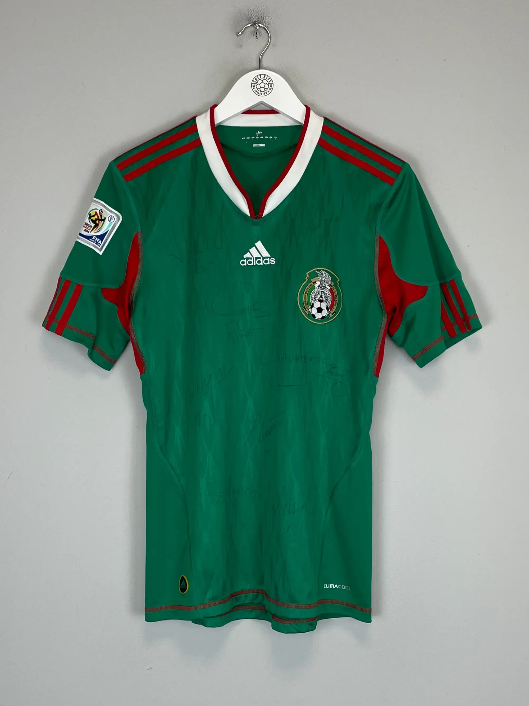 2010 MEXICO C.BLANCO #10 *SQUAD SIGNED* HOME SHIRT (S) ADIDAS | Cult Kits