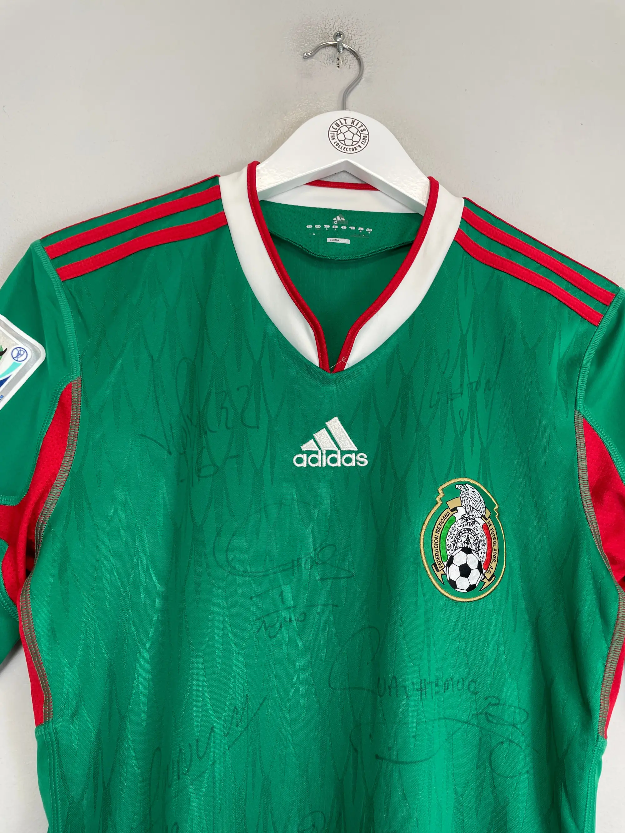 2010 MEXICO C.BLANCO #10 *SQUAD SIGNED* HOME SHIRT (S) ADIDAS | Cult Kits