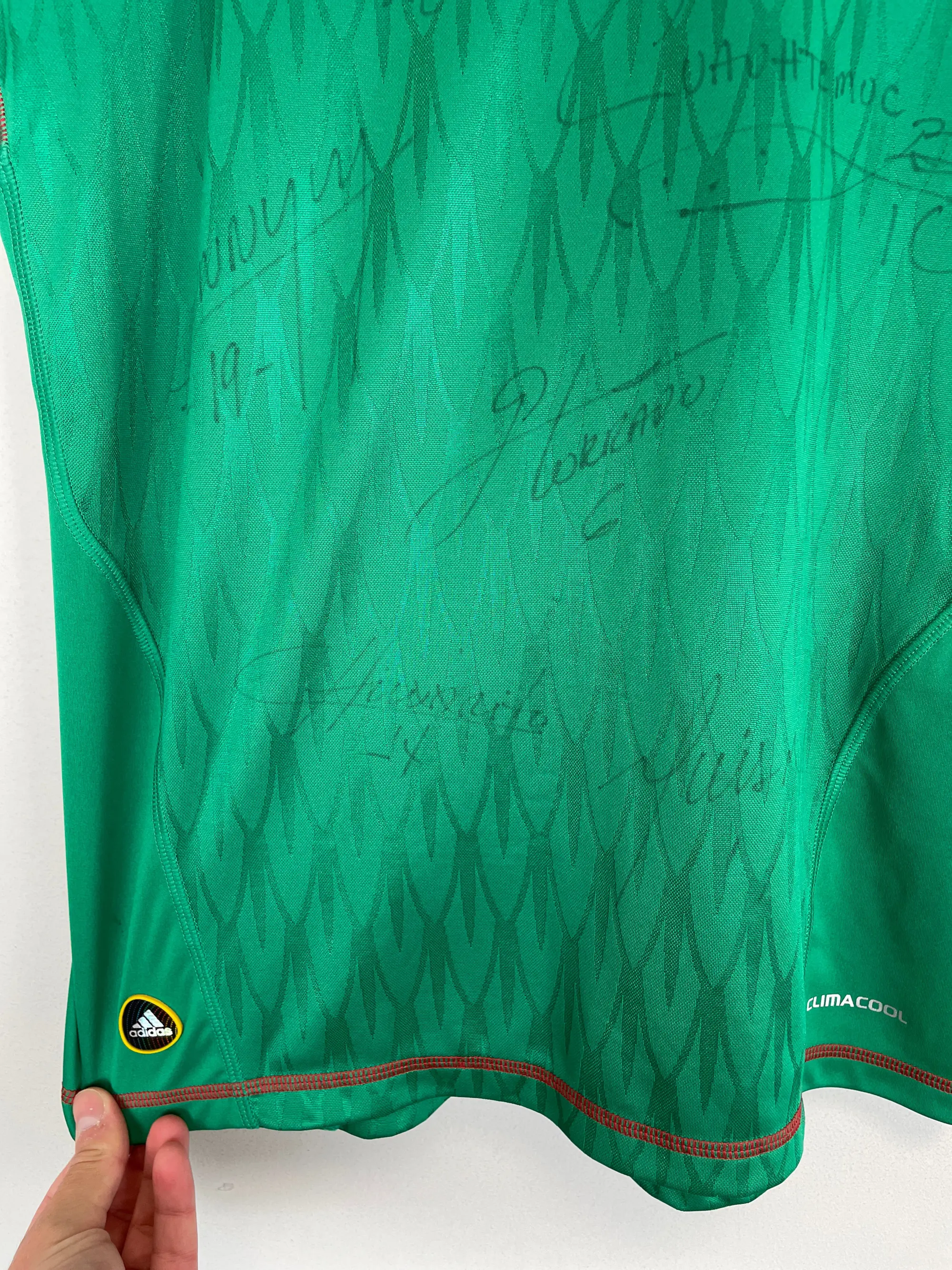 2010 MEXICO C.BLANCO #10 *SQUAD SIGNED* HOME SHIRT (S) ADIDAS | Cult Kits