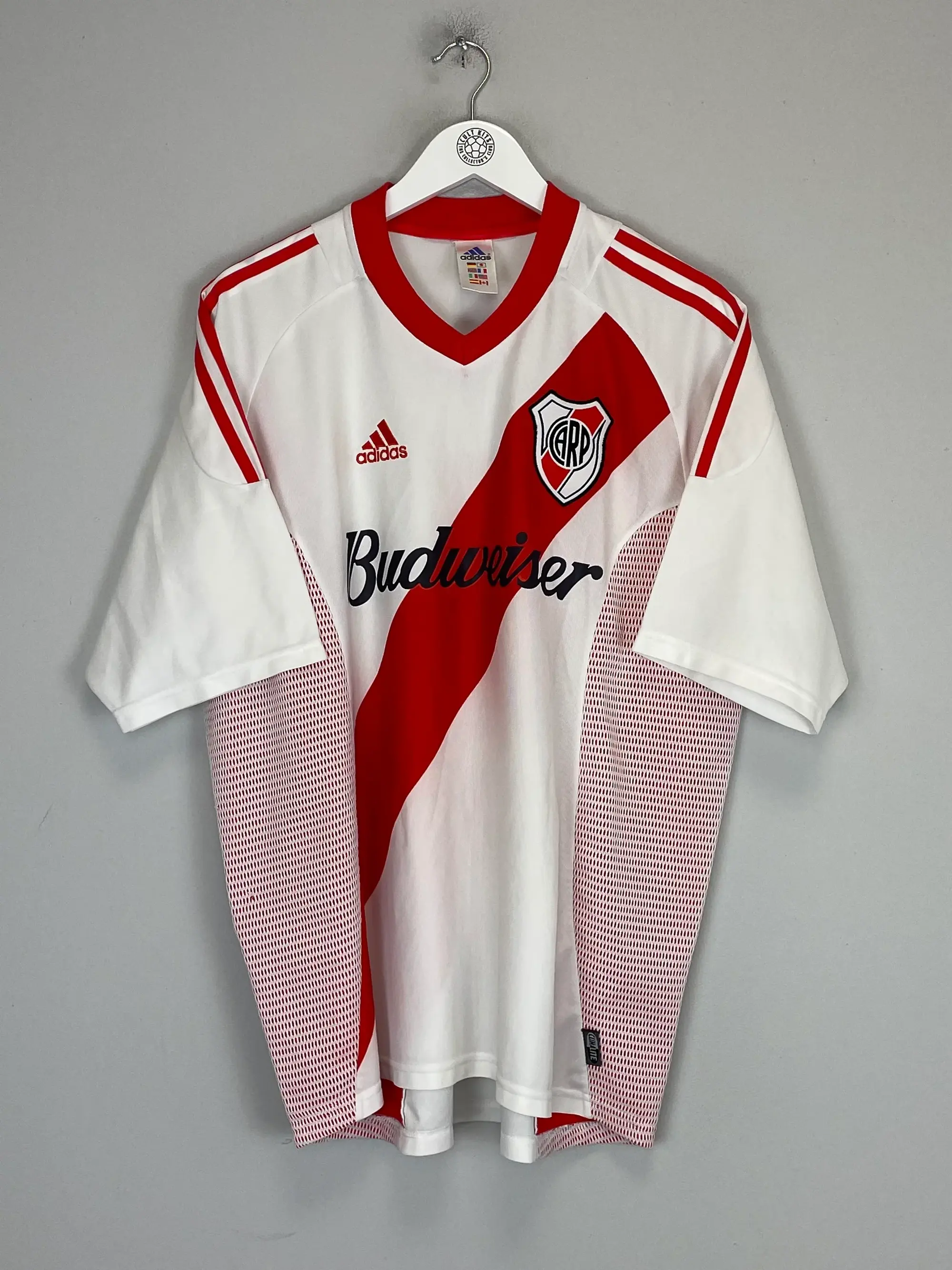 2002/03 RIVER PLATE CAVENAGHI #9 HOME SHIRT (XL) ADIDAS | Cult Kits
