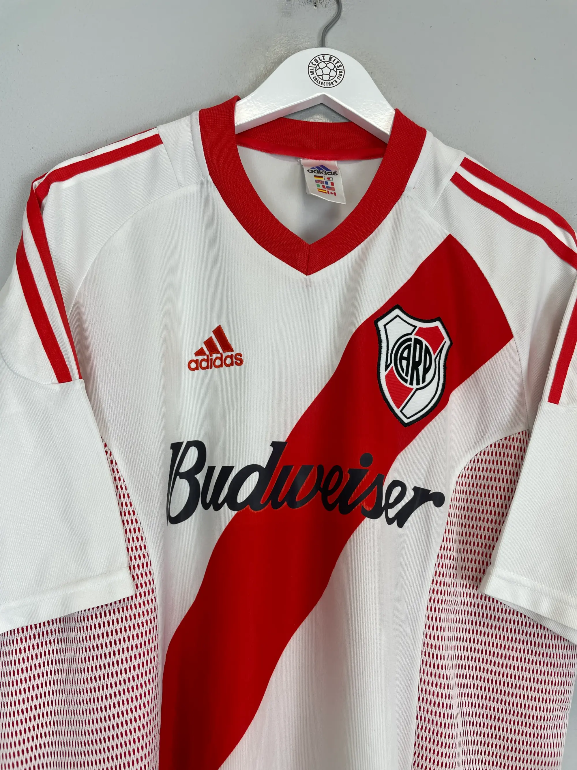 2002/03 RIVER PLATE CAVENAGHI #9 HOME SHIRT (XL) ADIDAS | Cult Kits