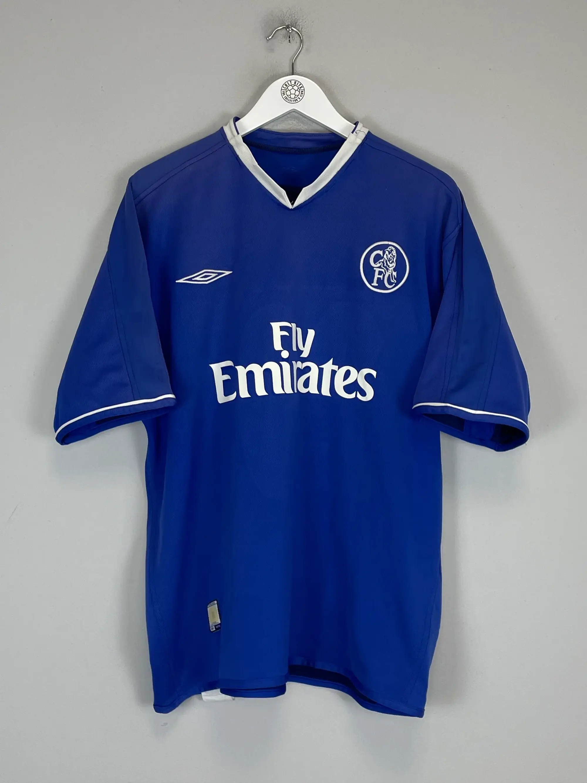 CULT KITS - 2003/05 CHELSEA  VERON #20 HOME SHIRT (L) UMBRO