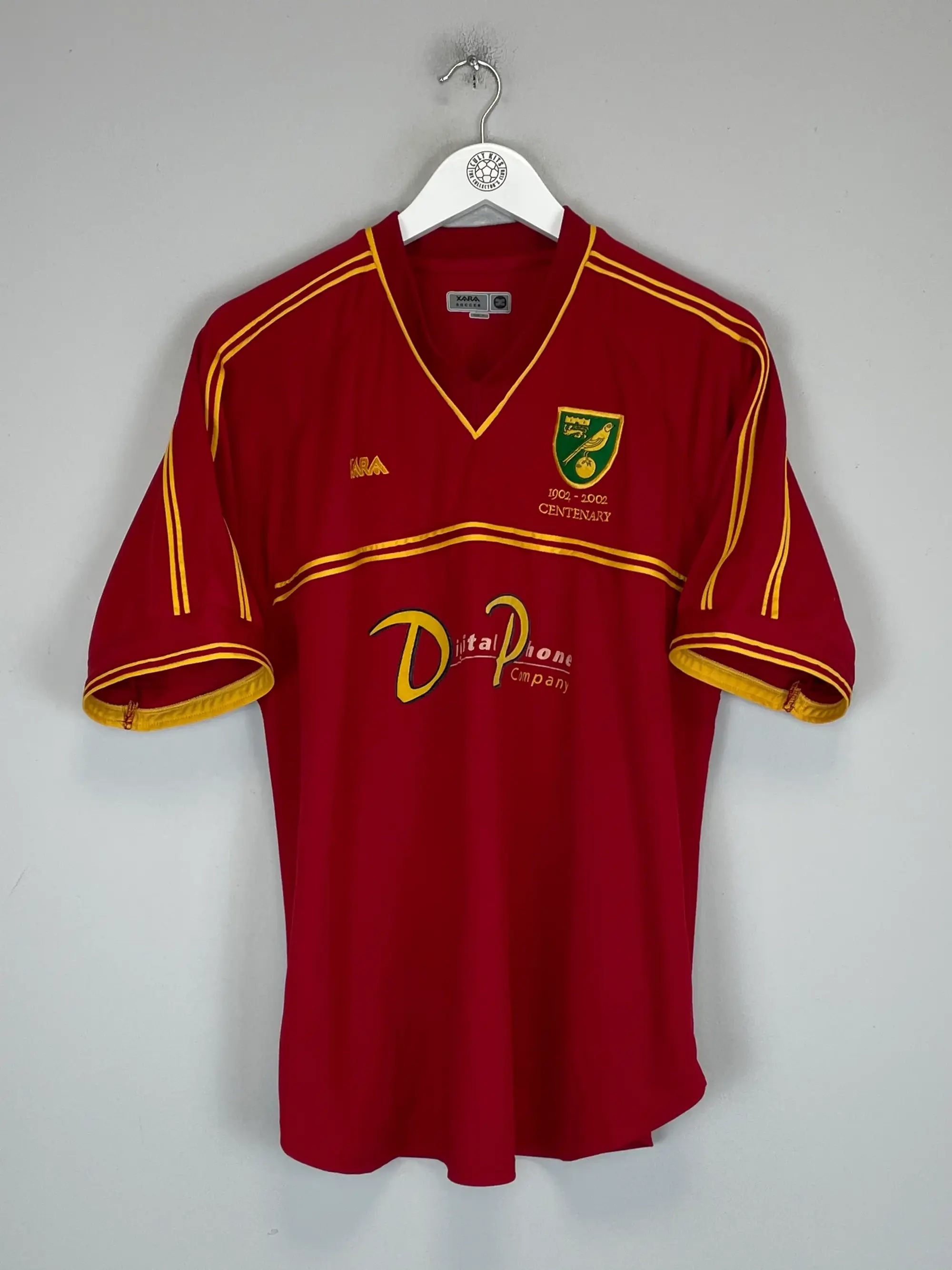 2001/02 NORWICH CITY *CENTENARY* AWAY SHIRT (XL) XARA | Cult Kits