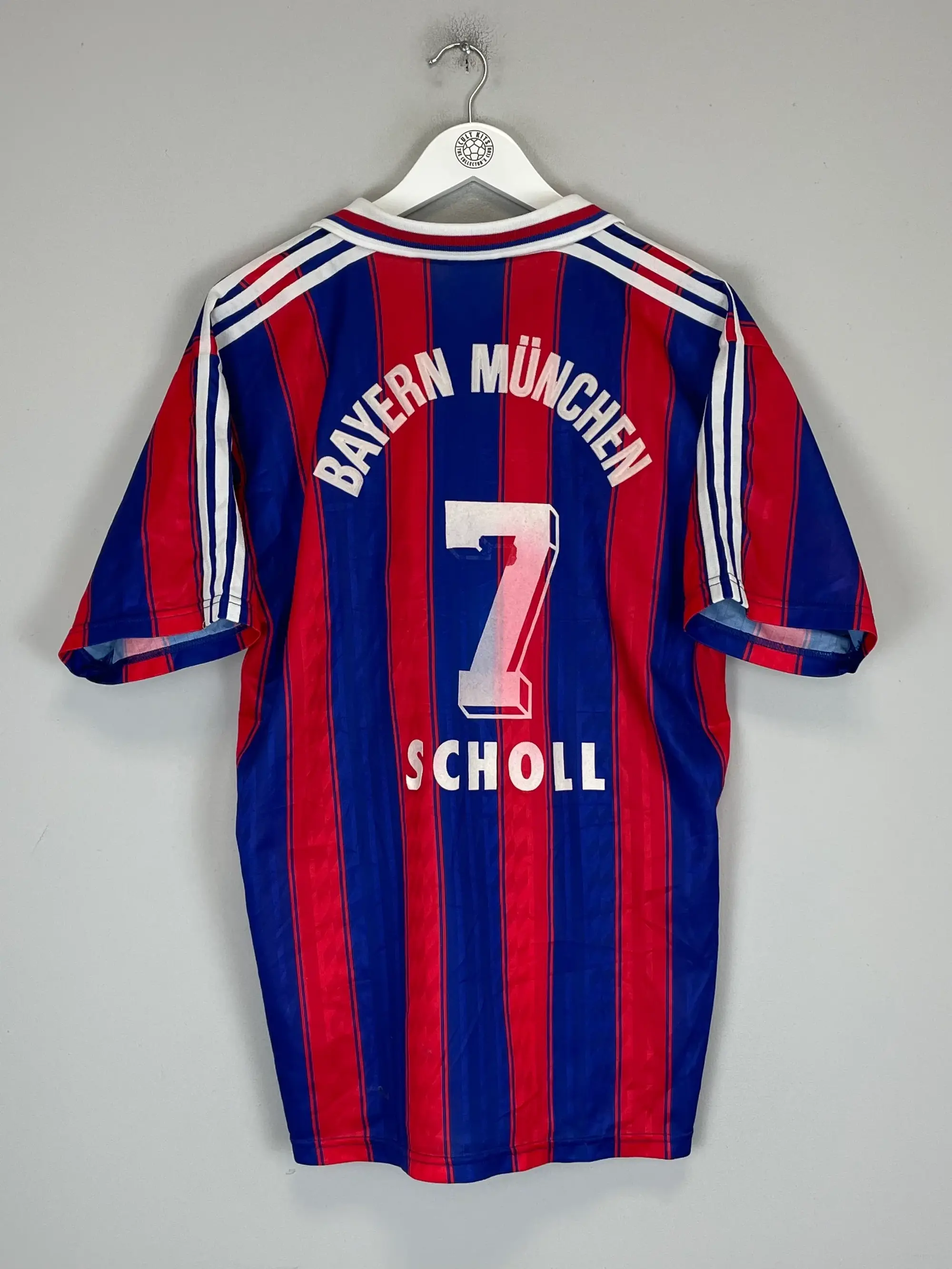 1996/97 BAYERN MUNICH SCHOLL #7 HOME SHIRT (L) ADIDAS | Cult Kits
