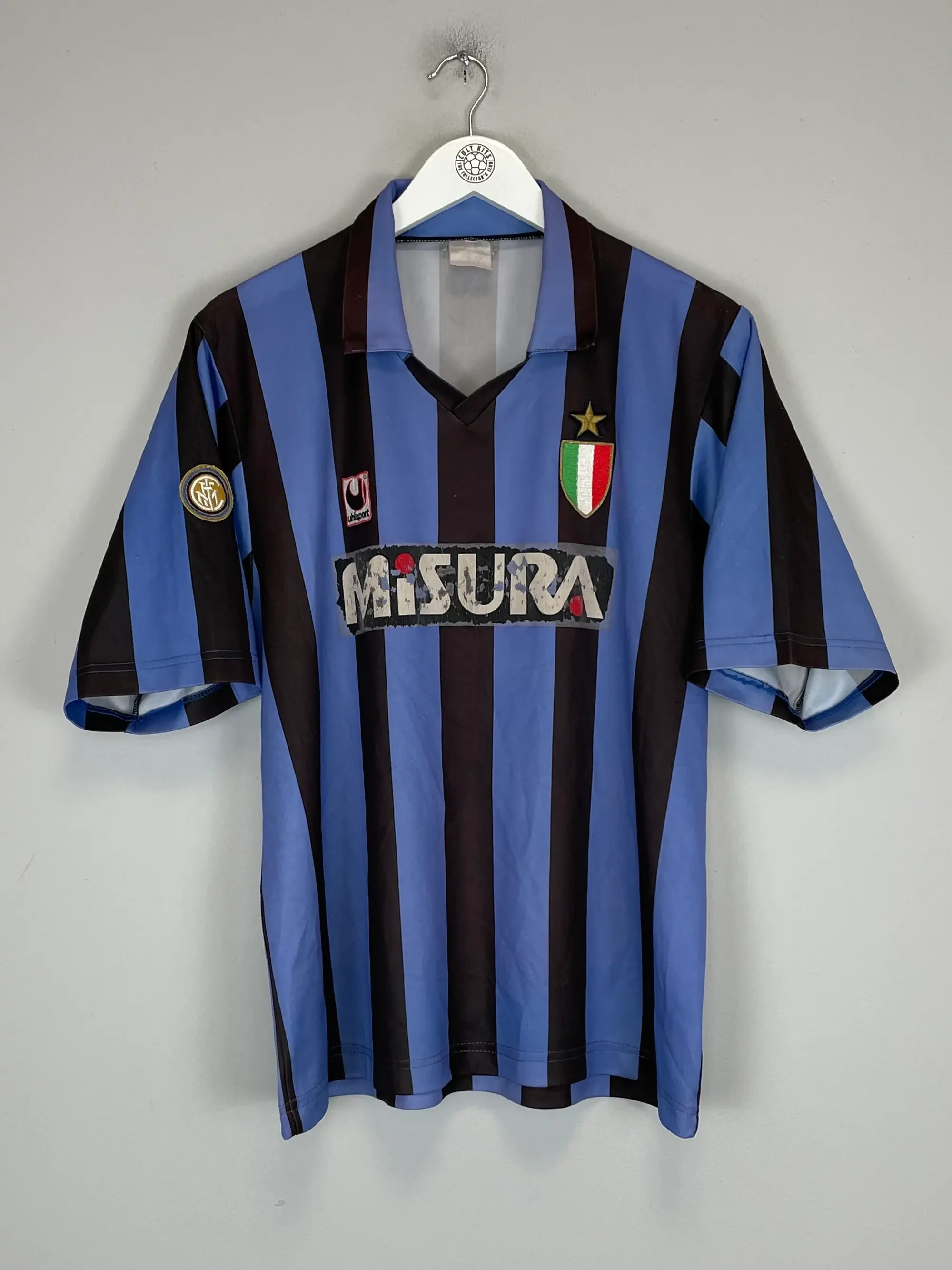 1989/90 INTER MILAN HOME SHIRT (XL) UHLSPORT | Cult Kits