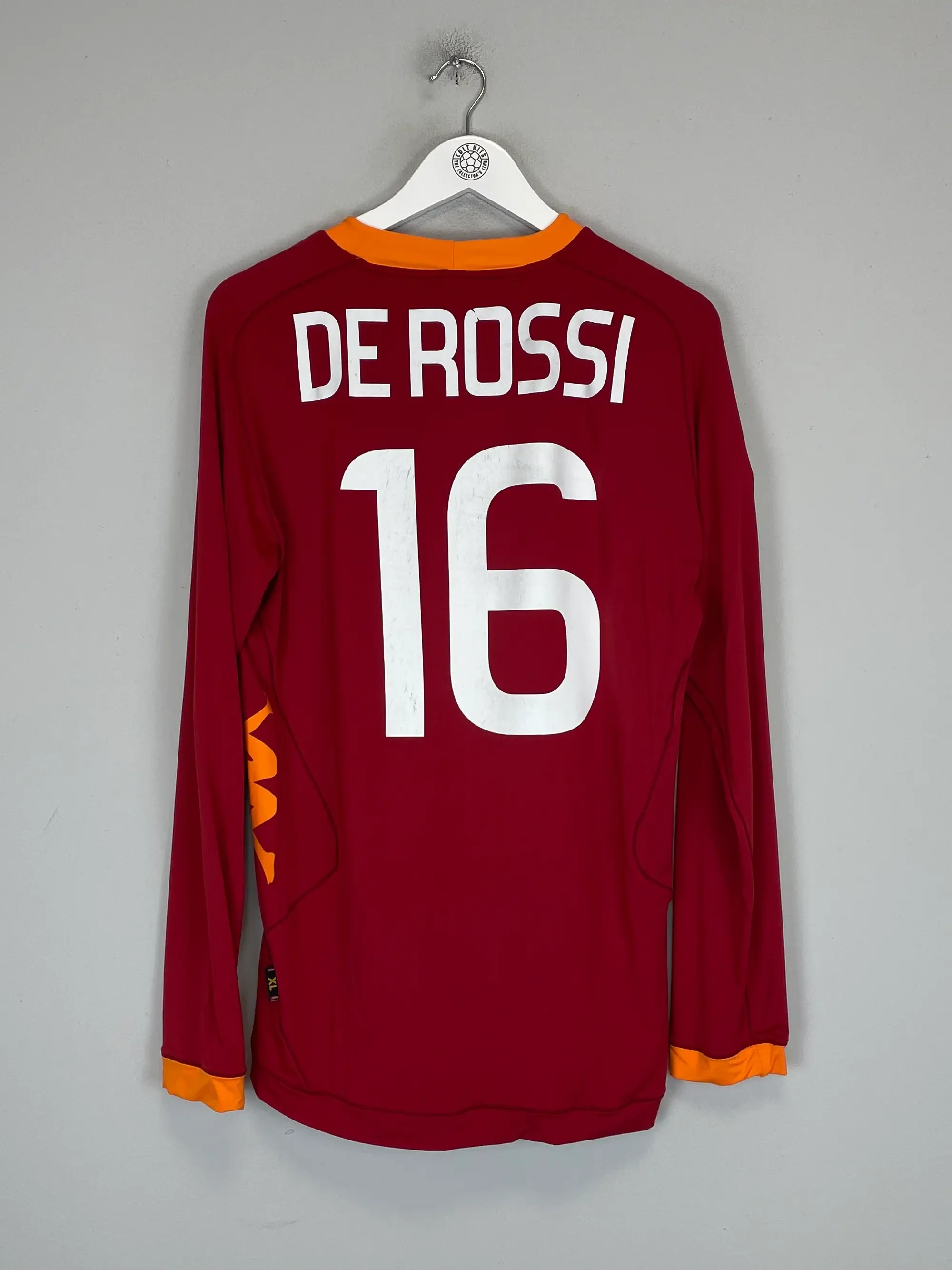 2011/12 ROMA DE ROSSI #16 L/S HOME SHIRT (XL) KAPPA | Cult Kits