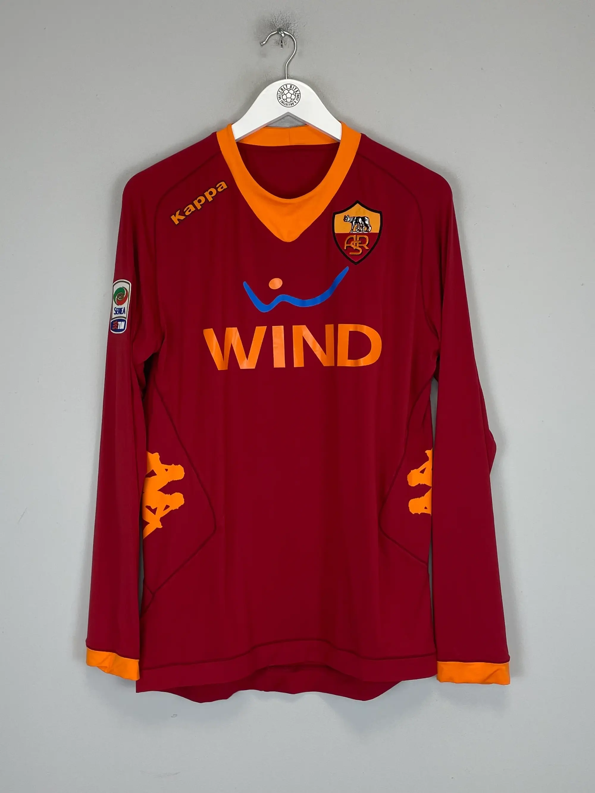 2011/12 ROMA DE ROSSI #16 L/S HOME SHIRT (XL) KAPPA | Cult Kits