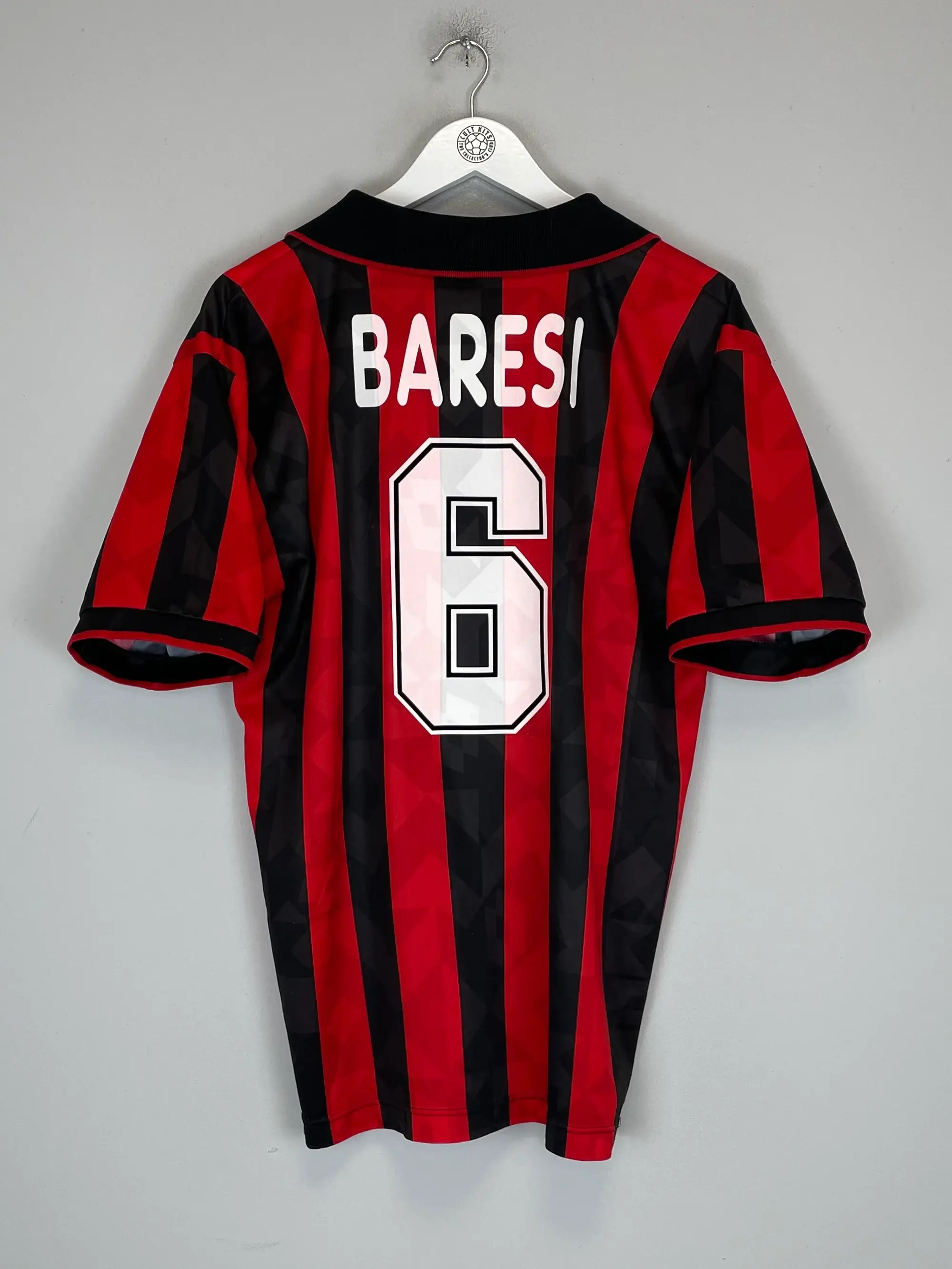 1994/95 AC MILAN BARESI #6 HOME SHIRT (L) LOTTO | Cult Kits