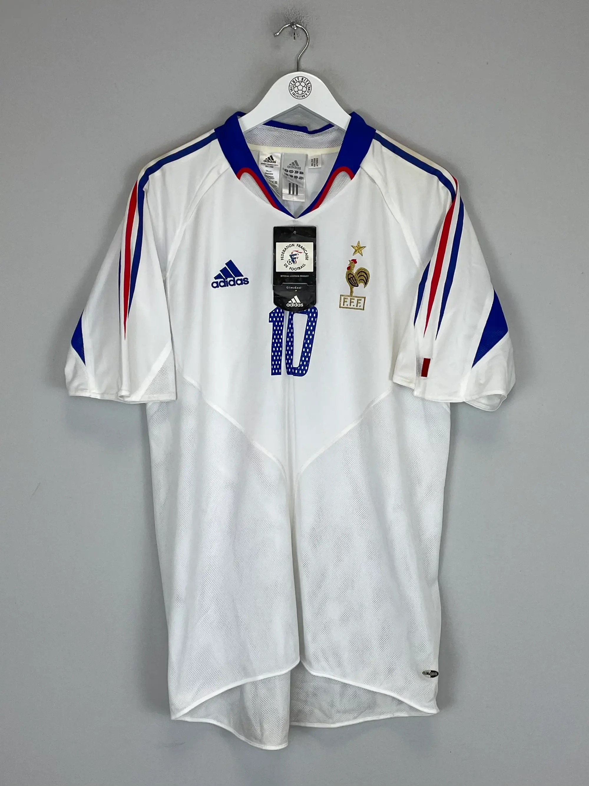 2004/06 FRANCE ZIDANE #10 *BNWT* AWAY SHIRT (L) ADIDAS | Cult Kits