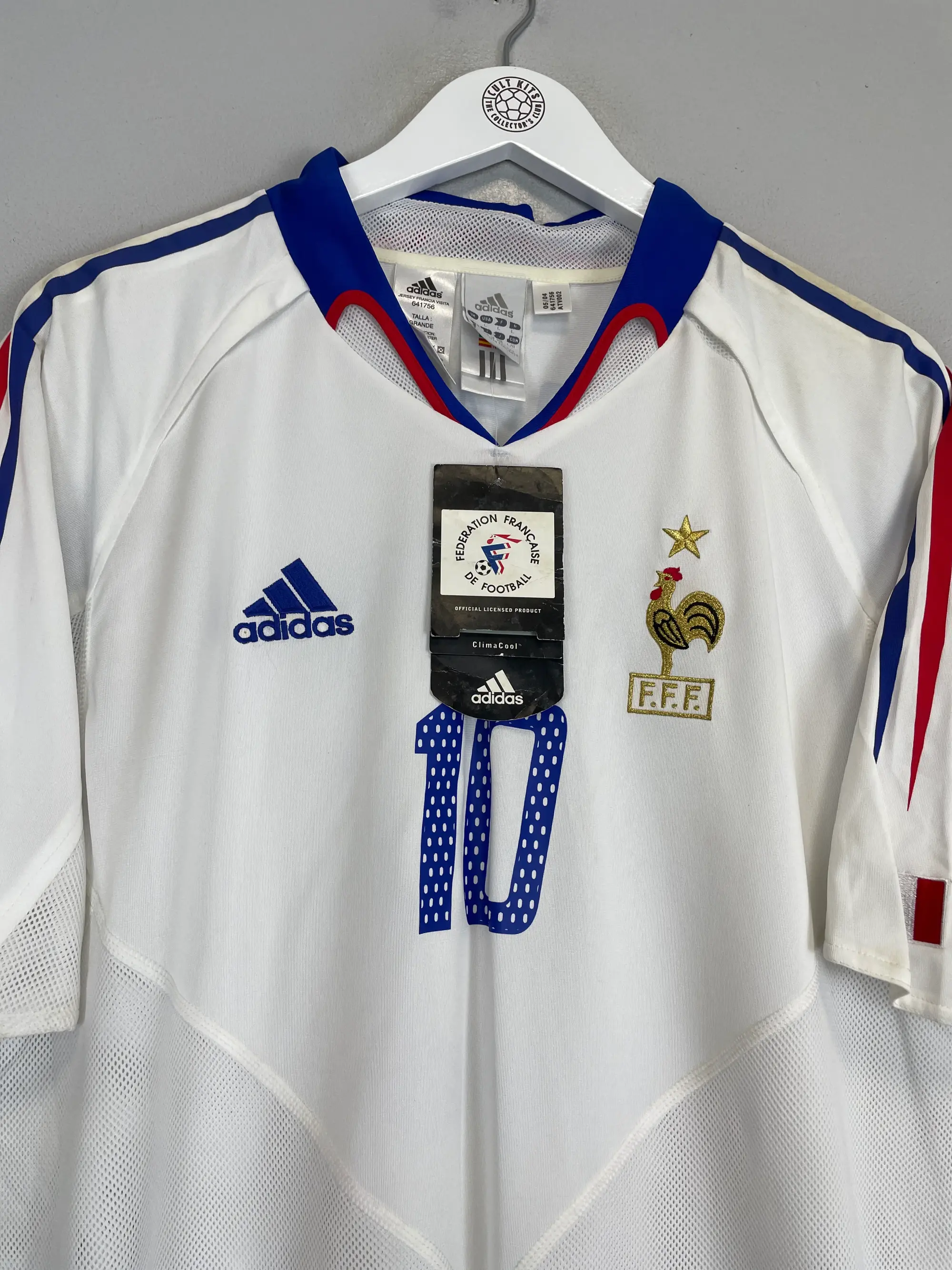 2004/06 FRANCE ZIDANE #10 *BNWT* AWAY SHIRT (L) ADIDAS | Cult Kits