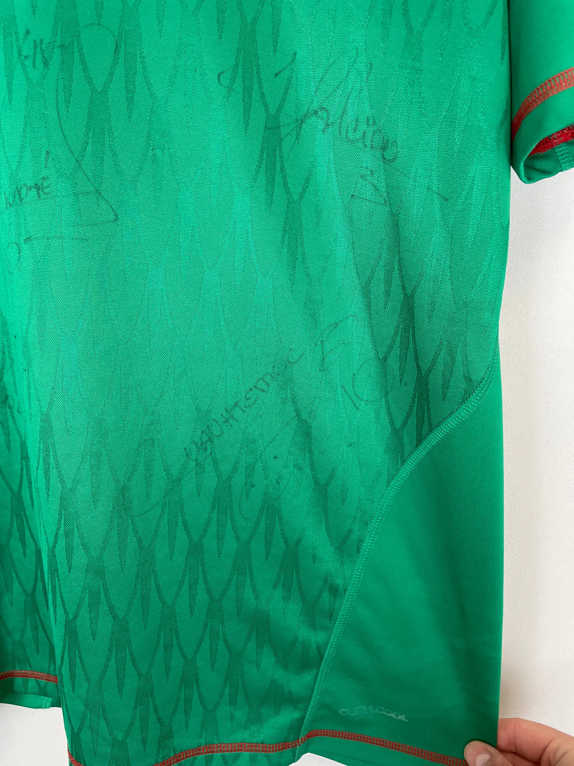 2010 MEXICO C.BLANCO #10 *SQUAD SIGNED* HOME SHIRT (L) ADIDAS | Cult Kits