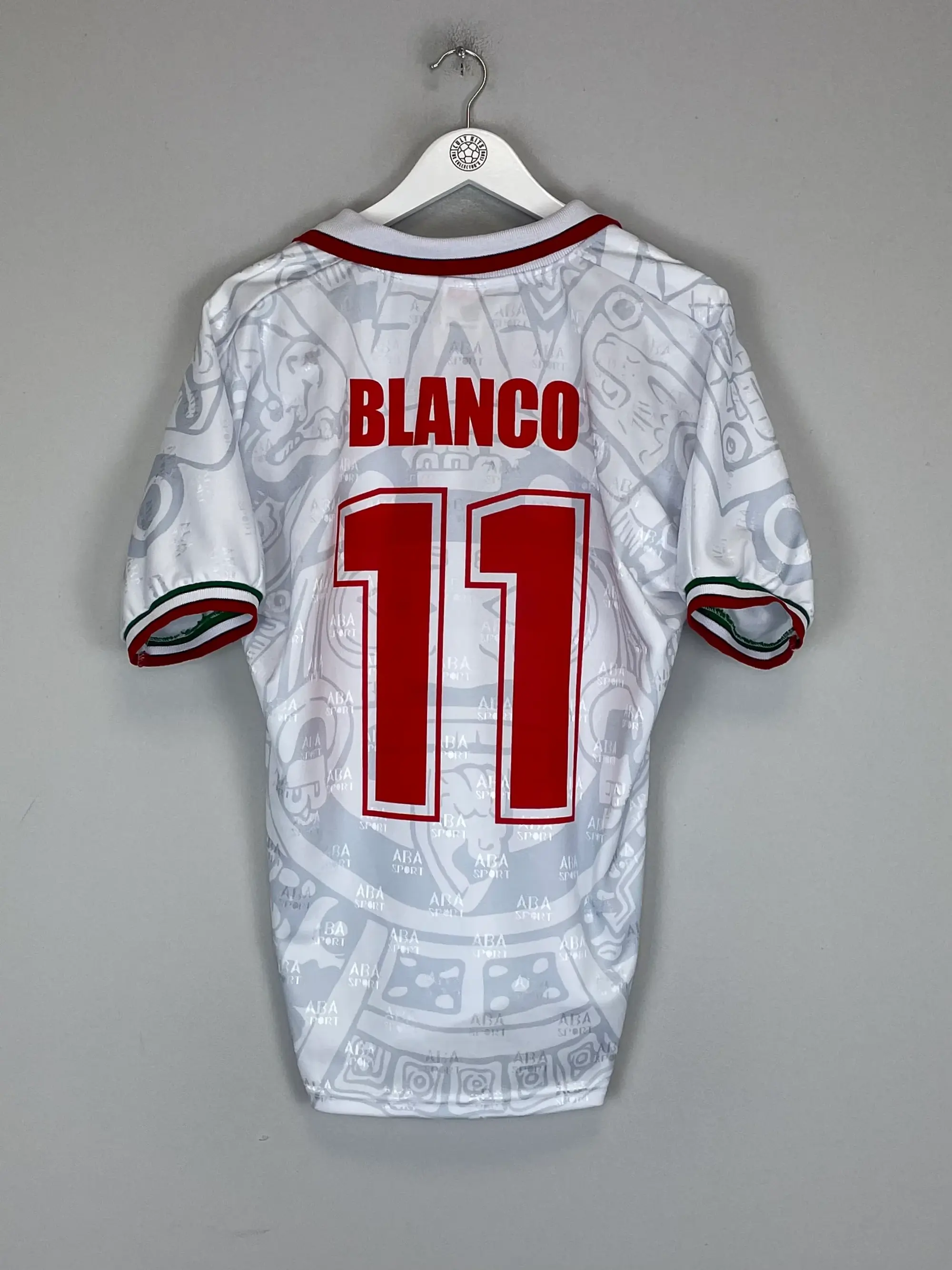 1998 MEXICO C.BLANCO #11 *RE-ISSUE* AWAY SHIRT (M) ABA SPORT, Cult Kits