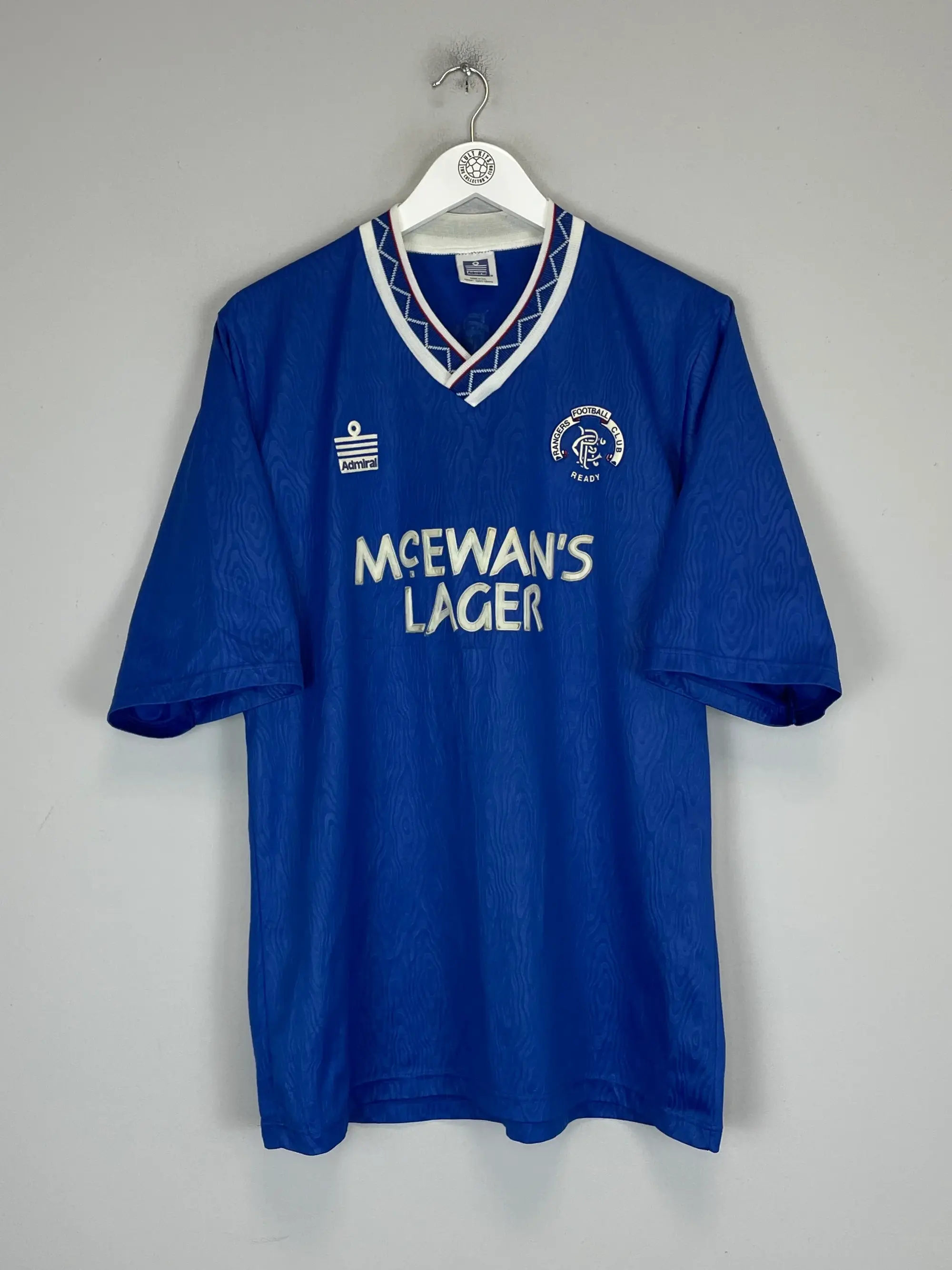 1990/92 RANGERS HOME SHIRT (L) ADMIRAL | Cult Kits