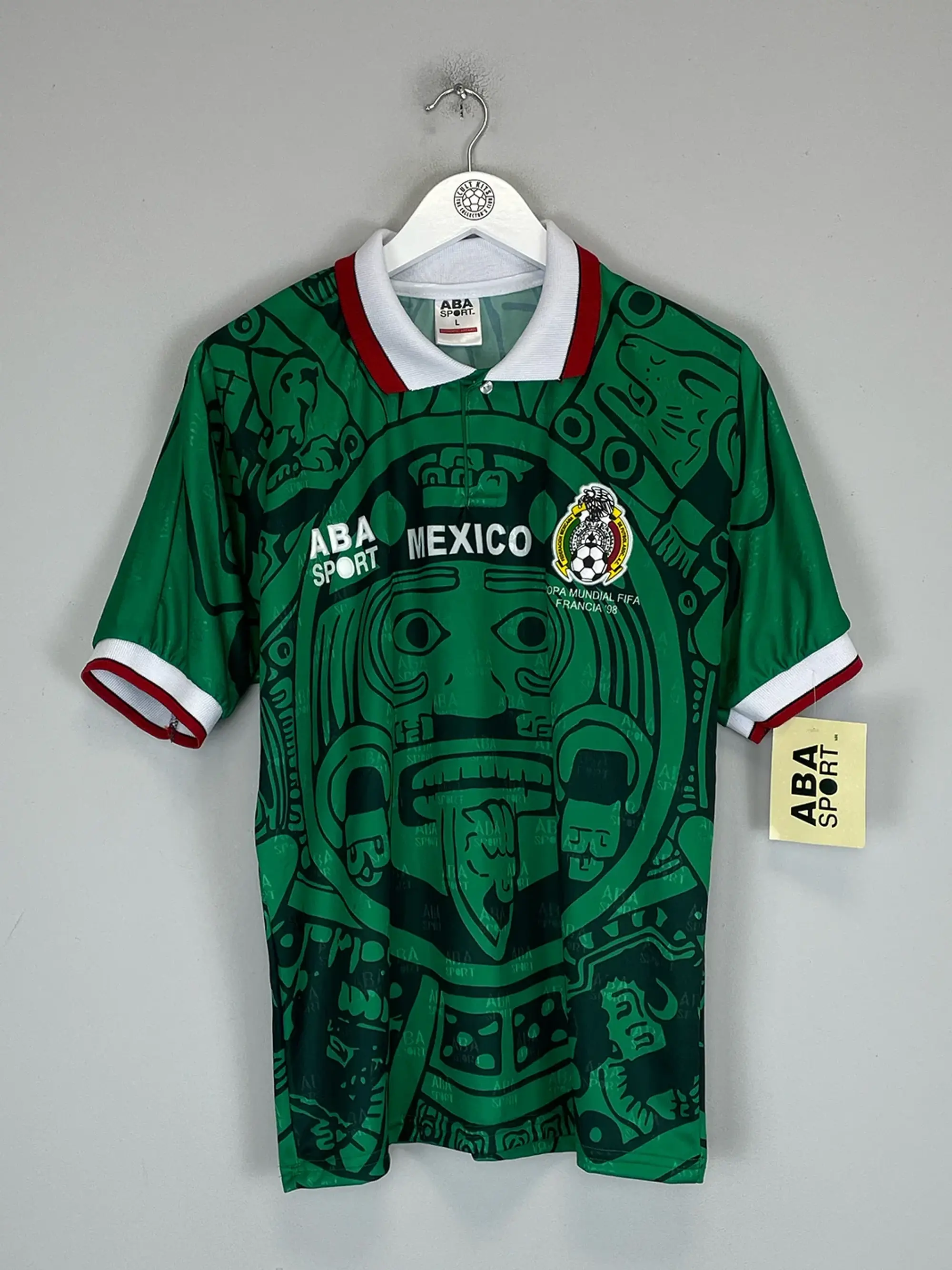 1998 MEXICO *RE-ISSUE* HOME SHIRT (MULTIPLE SIZES) ABA SPORT | CULT KITS, Small / Mexico / 1998