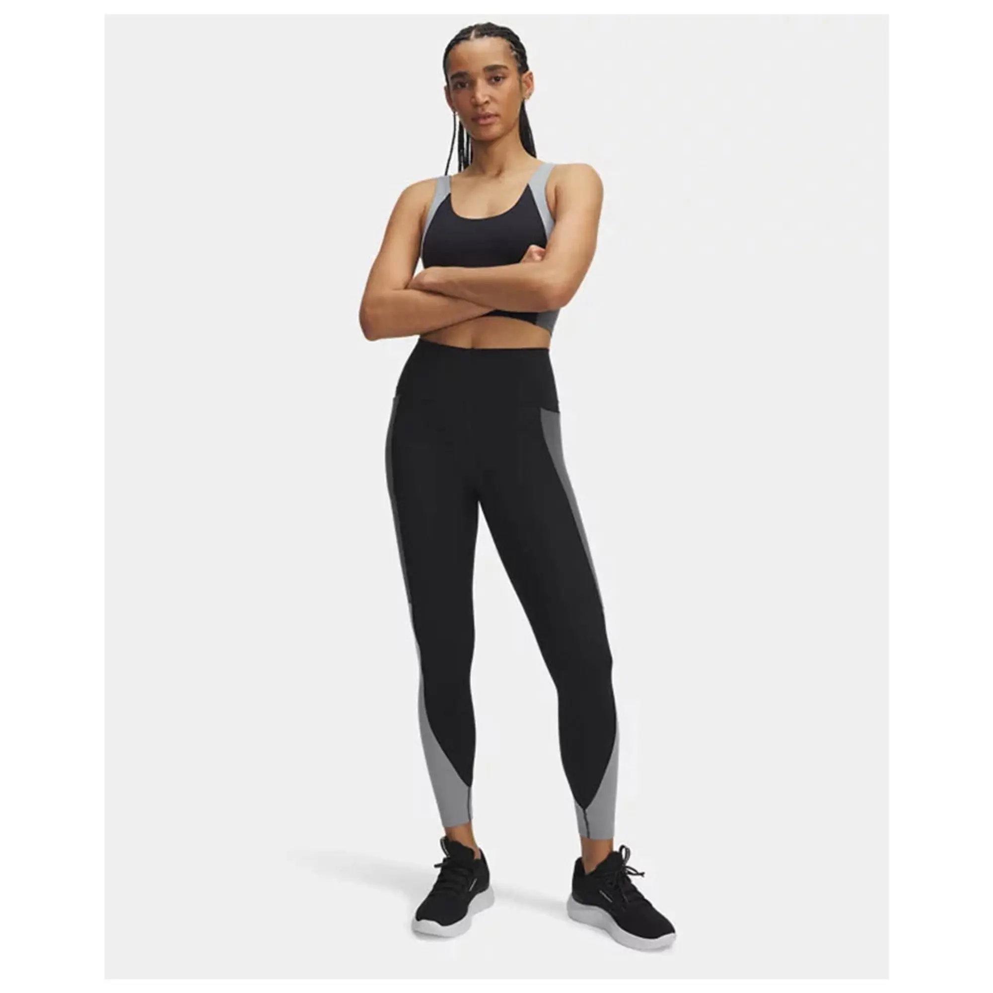 Under Armour  Meridian Colorblock Women's Ankle Leggings Black / Steel / Black L