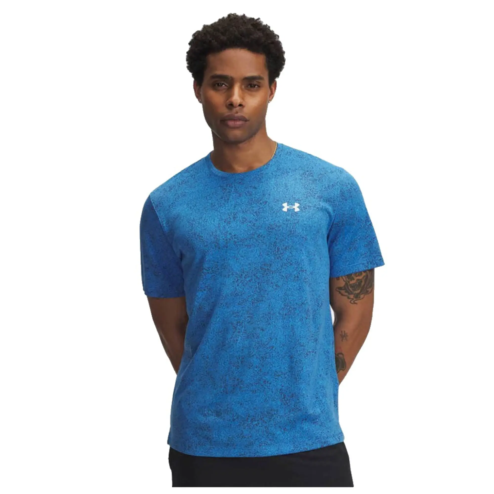 Under Armour  Tech™ Men's Short Sleeve Blue Atlantis / White L