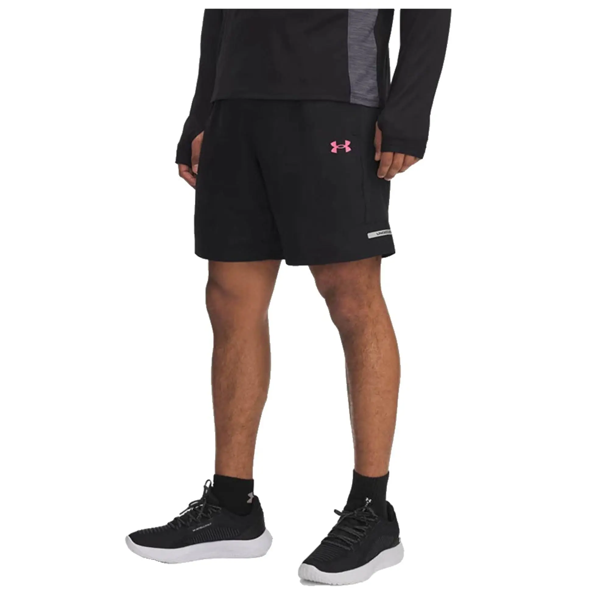 Under Armour  Tech™ Utility Men's 8.25 Shorts Black / Super Pink L