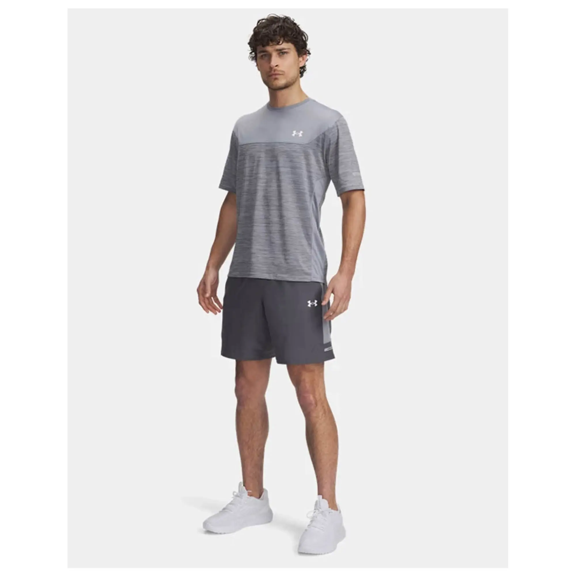Under Armour  Tech™ Utility Men's 8.25 Shorts Castlerock / Steel / White L