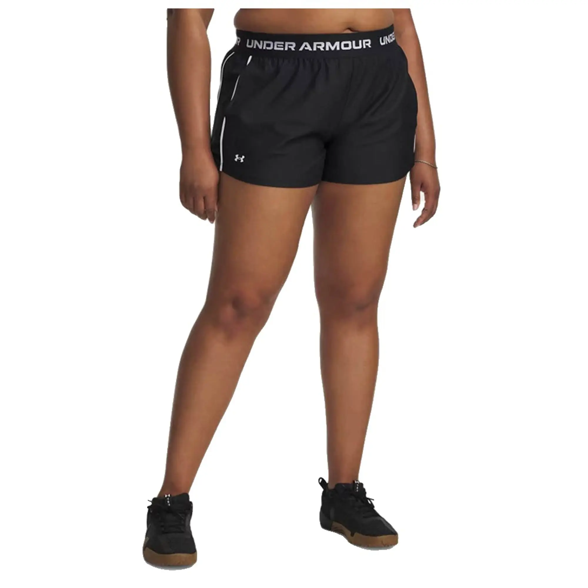 Under Armour  Tech™ Play Up Women's 3 Shorts Black / White 1X
