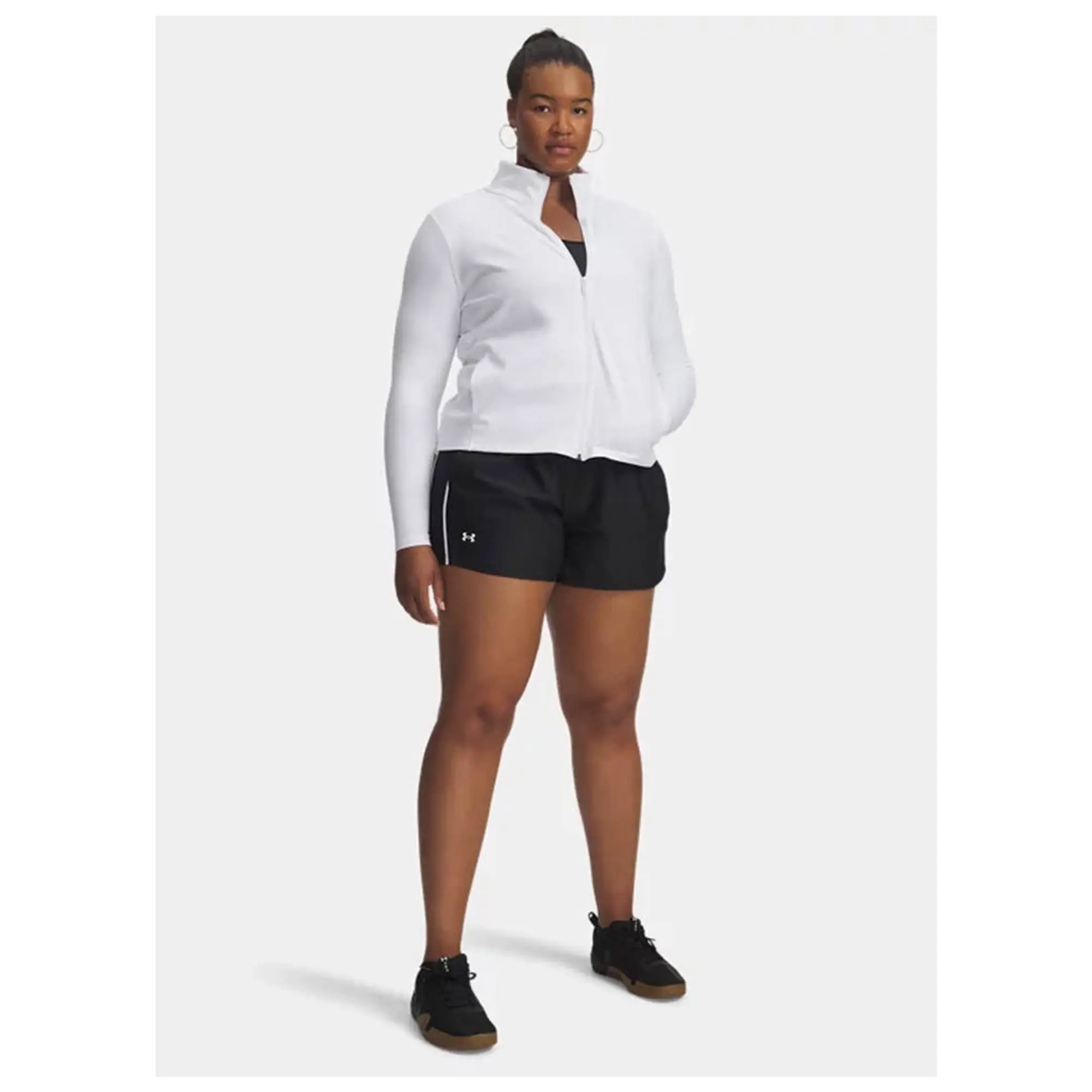Under Armour  Tech™ Play Up Women's 3 Shorts Black / White 1X