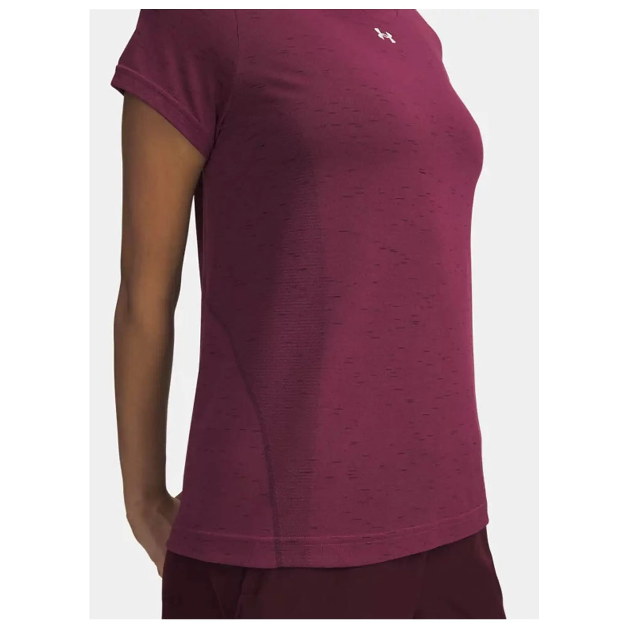 Under Armour  Vanish Seamless Women's Loose Short Sleeve Fuchsia Dusk / Dark Maroon / White L