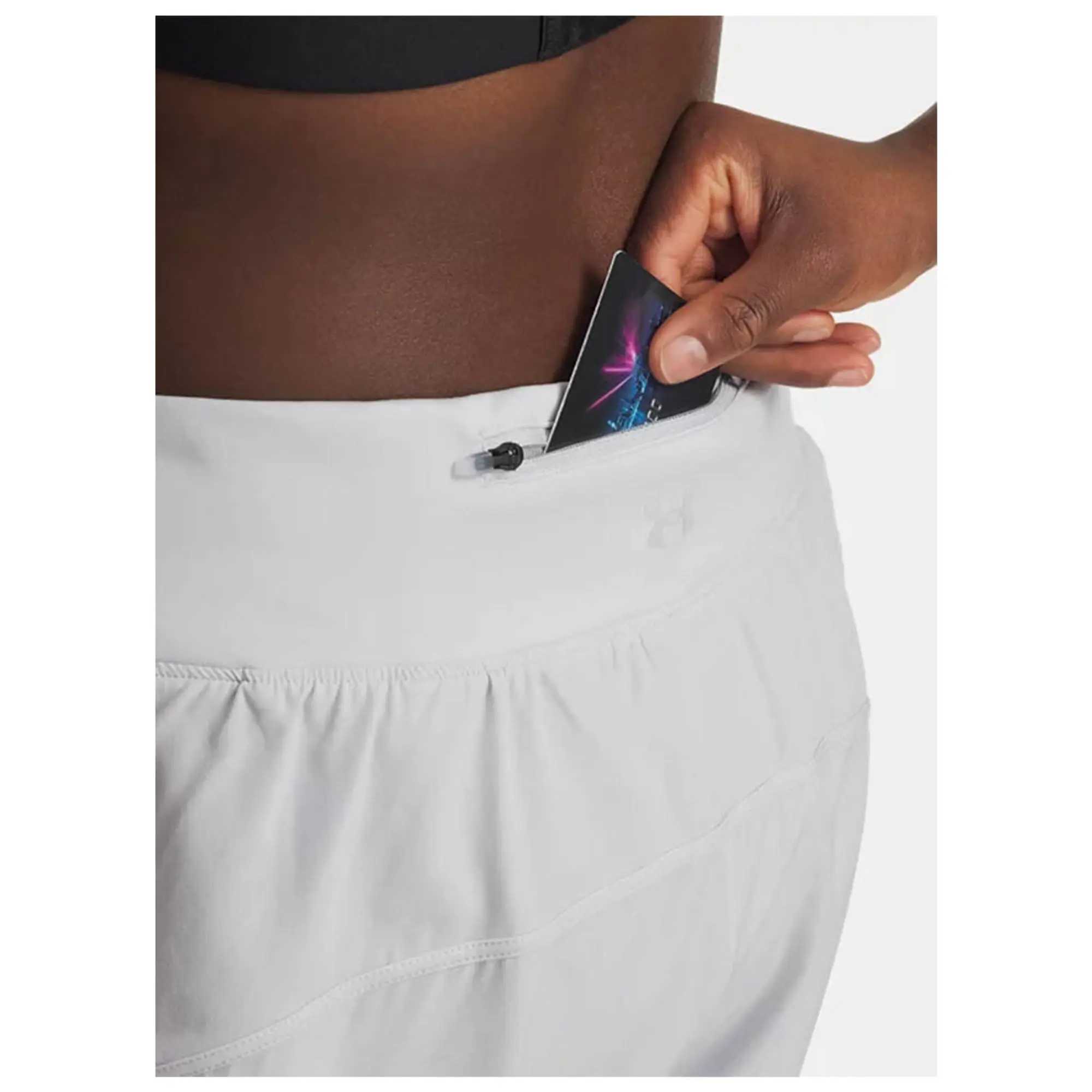 Under Armour  Launch Pro Women's 2-in-1 Shorts Halo Gray / Castlerock / Reflective L