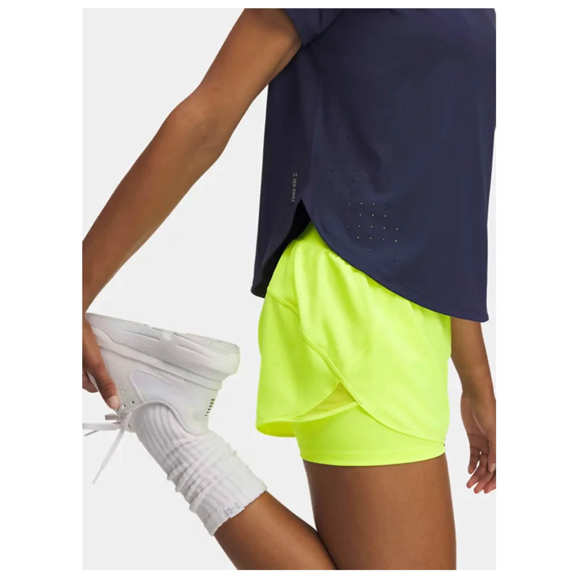 Under Armour  Launch Elite Women's Short Sleeve Washed Navy / Reflective L
