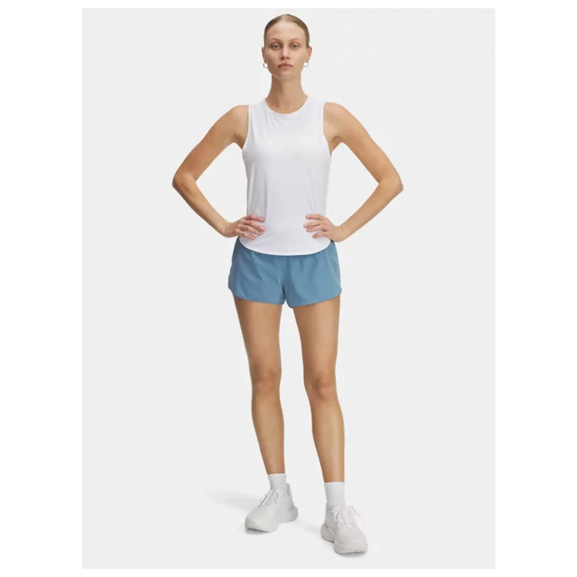 Under Armour  Launch Pro Women's 3 Shorts Blue Smoke / Reflective L