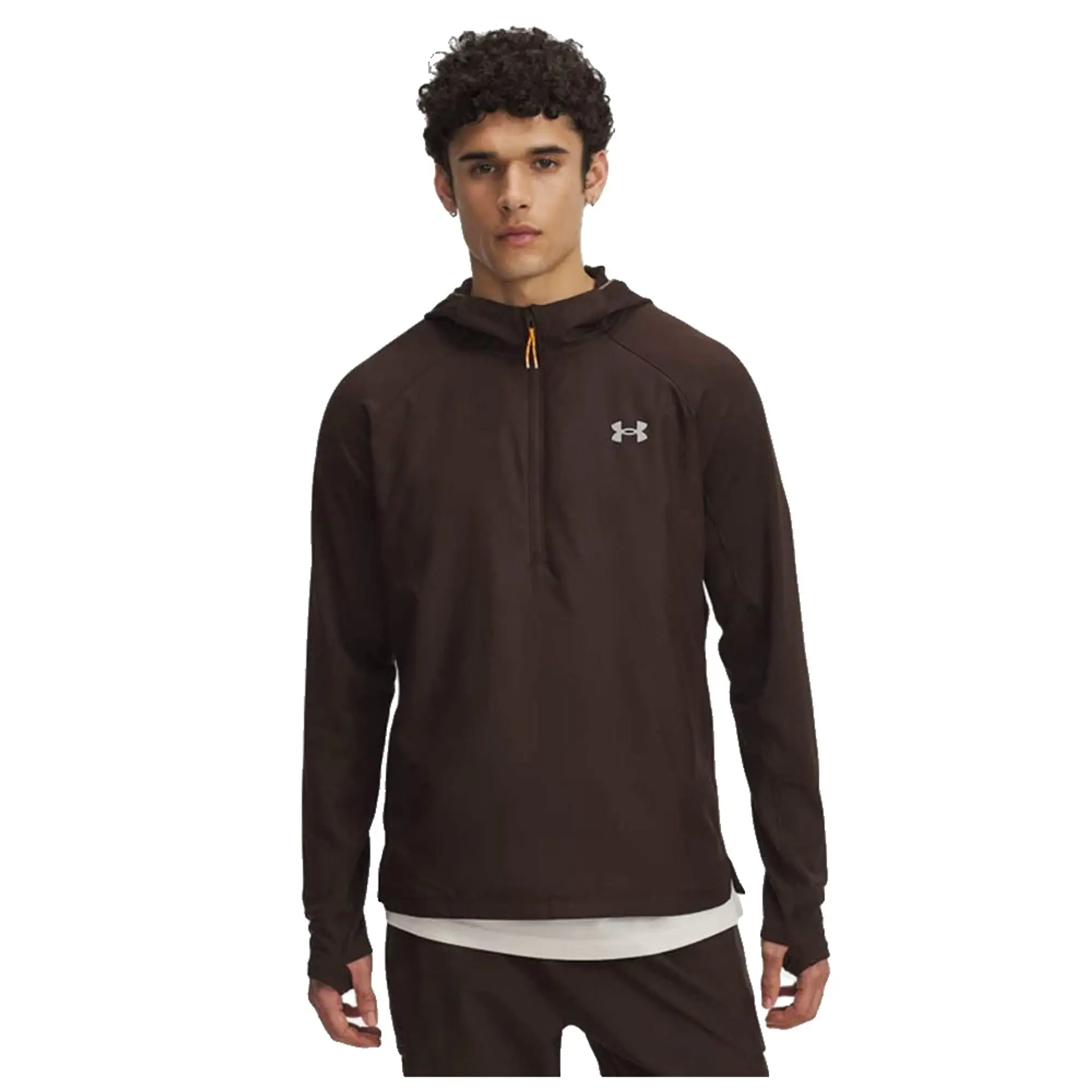 Under Armour  Launch Trail Men's Hoodie Kona Brown / Reflective L