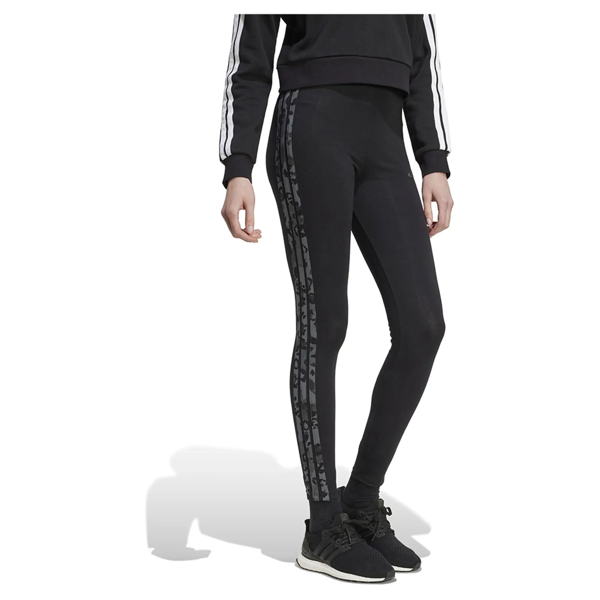 Adidas Animal Print 3 Stripes High Waist Leggings