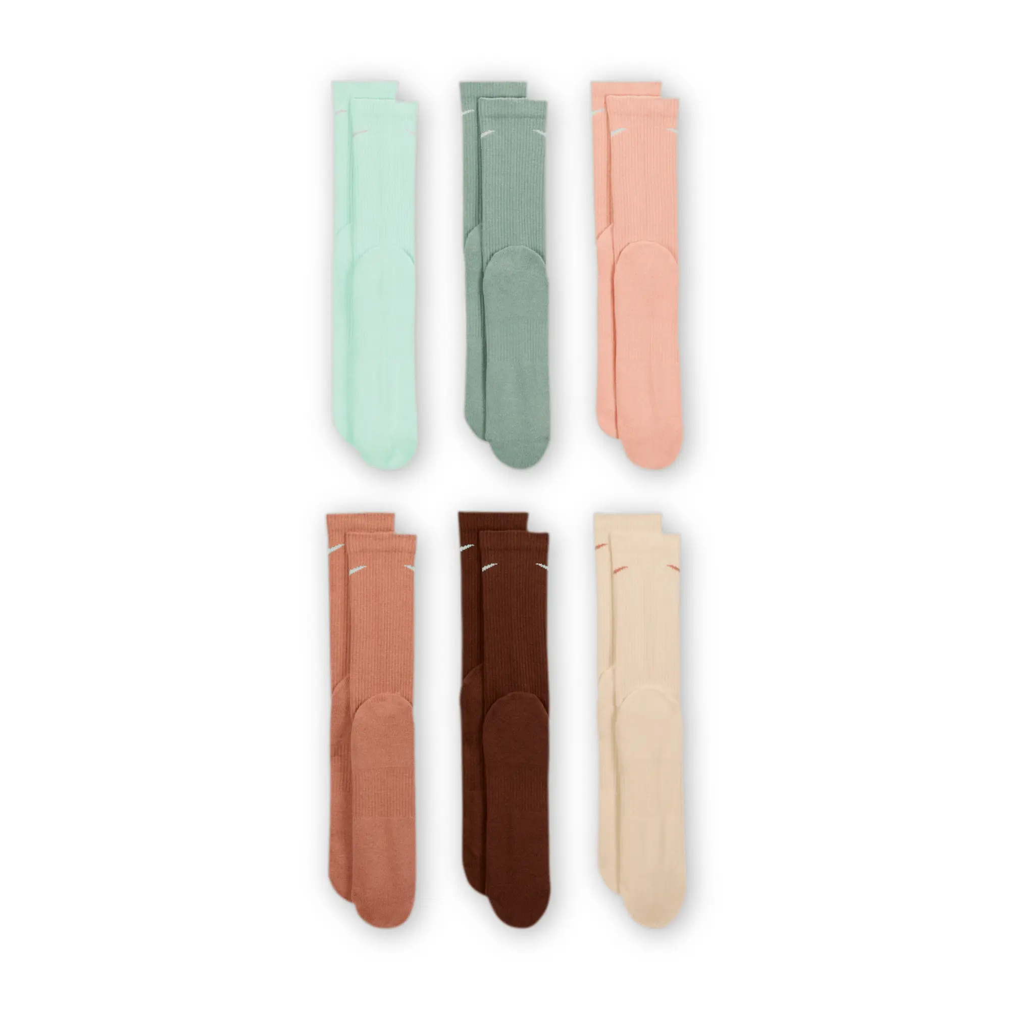 Nike Everyday Plus Cushioned Training Crew Socks (6 Pairs) - Multi-Colour