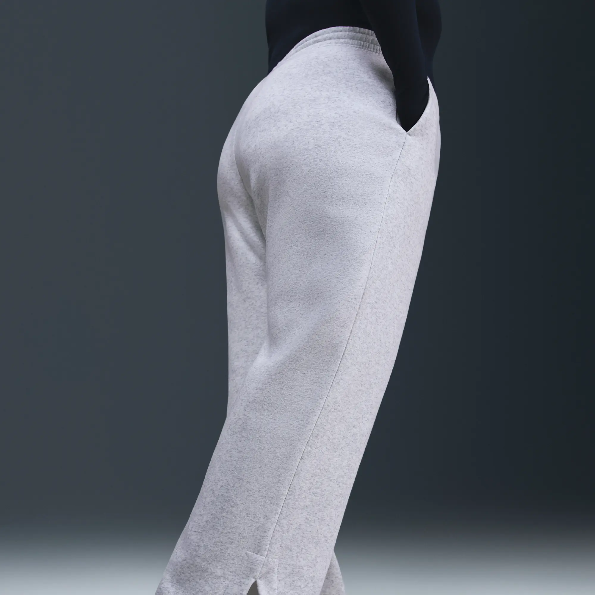 Nike Sportswear Phoenix Fleece Women's High-Waisted Trousers - Brown - Cotton/Polyester