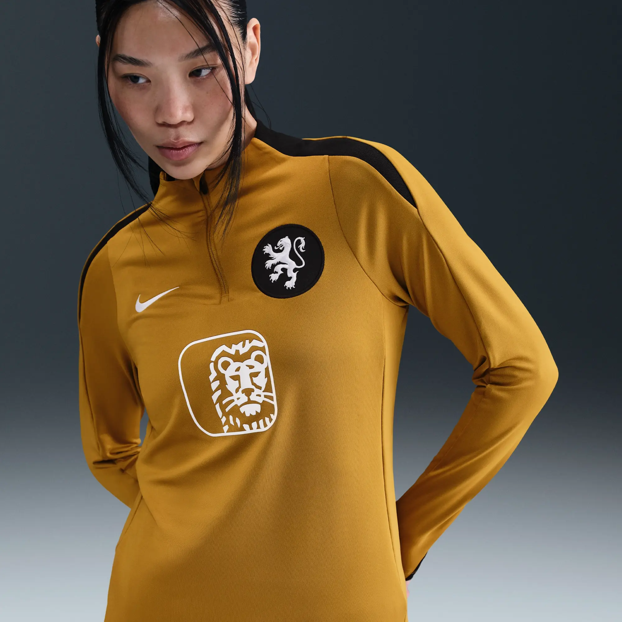 Netherlands Strike Women's Nike Dri-FIT Football Drill Top - Brown - Polyester/Elastane
