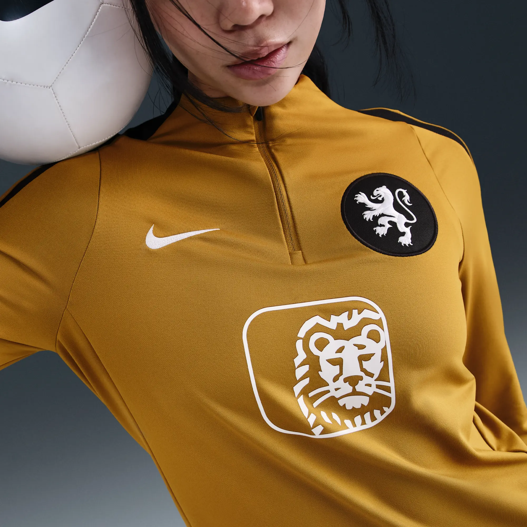 Netherlands Strike Women's Nike Dri-FIT Football Drill Top - Brown - Polyester/Elastane