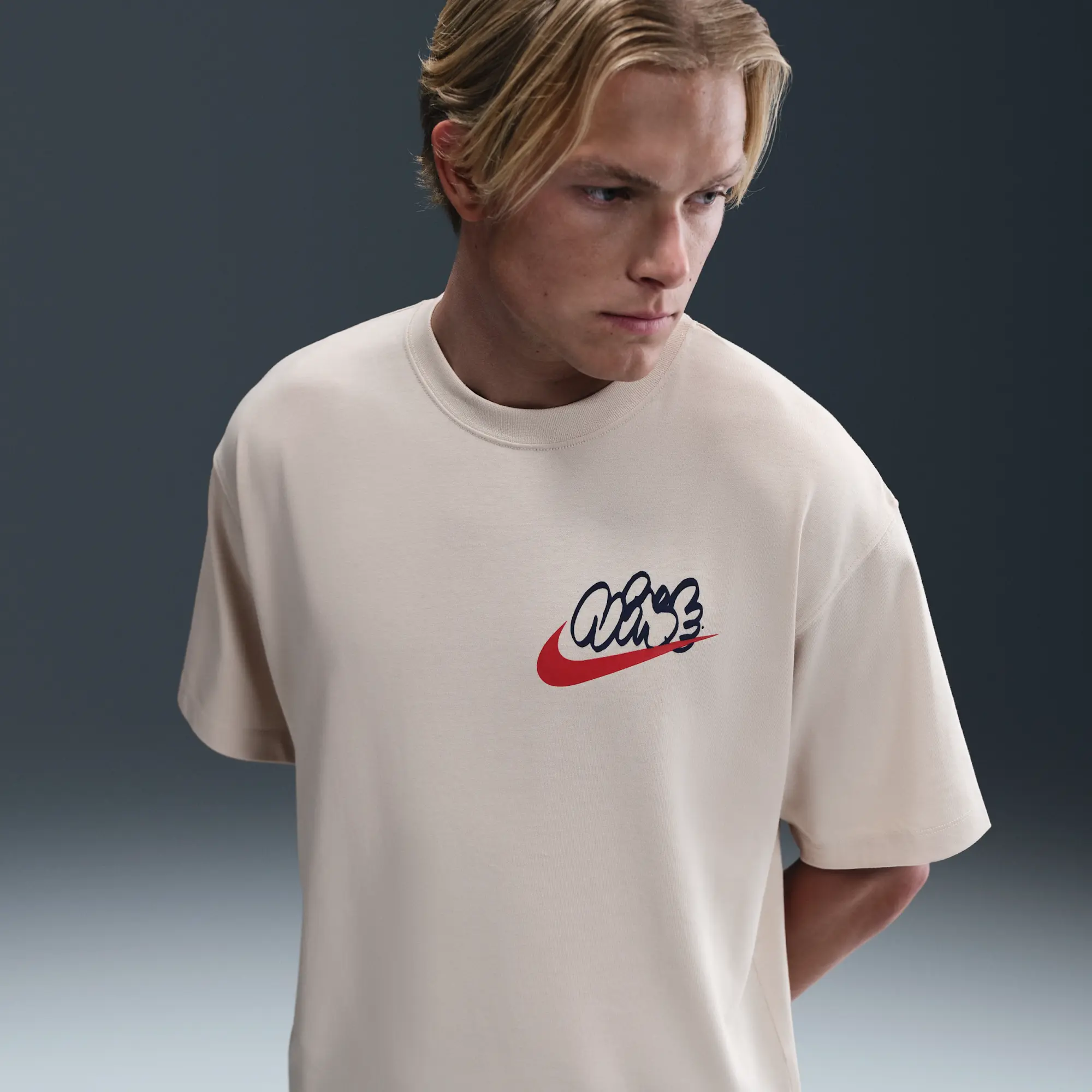 Nike Solo Swoosh Men's T-Shirt - Brown - Cotton