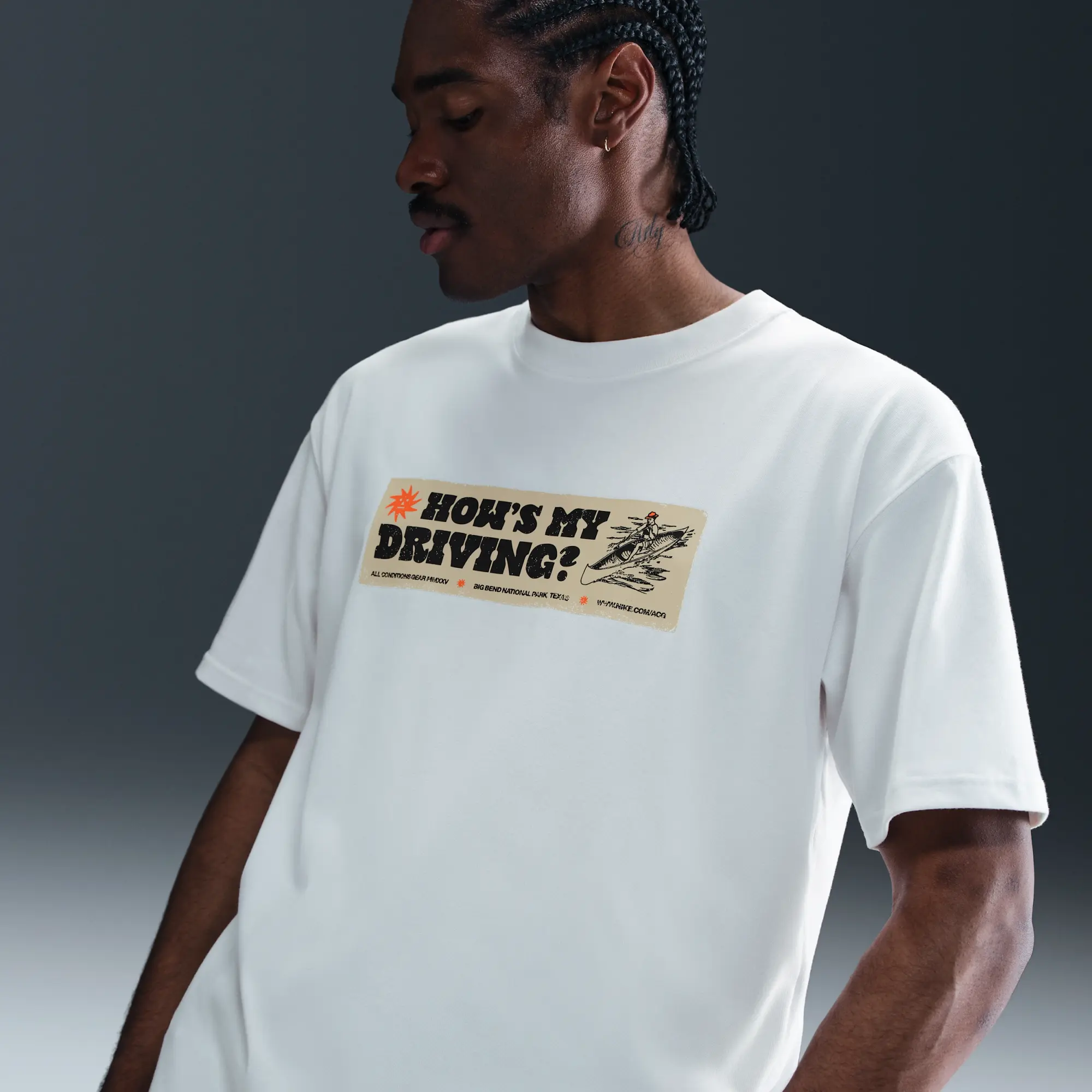 Nike ACG Men's T-Shirt - White - Polyester/Cotton