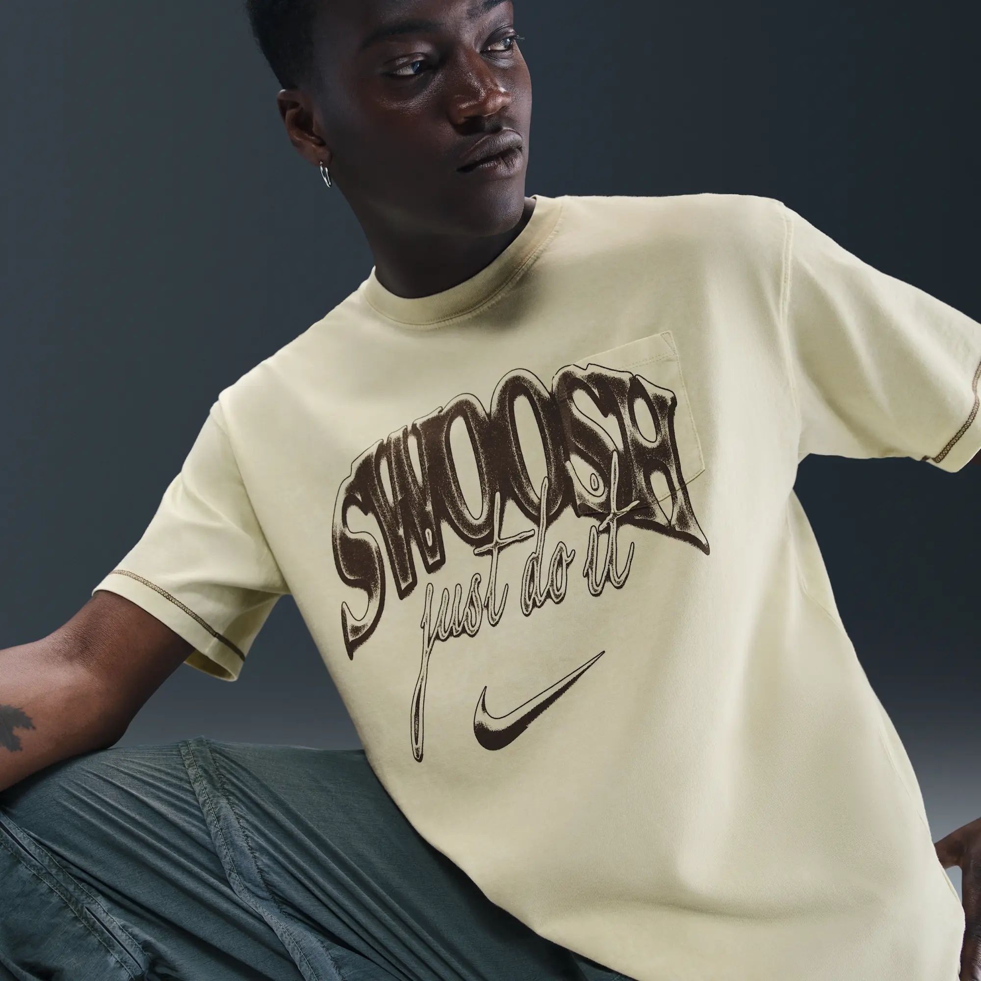 Nike Sportswear Max90 T-Shirt - Brown - Cotton