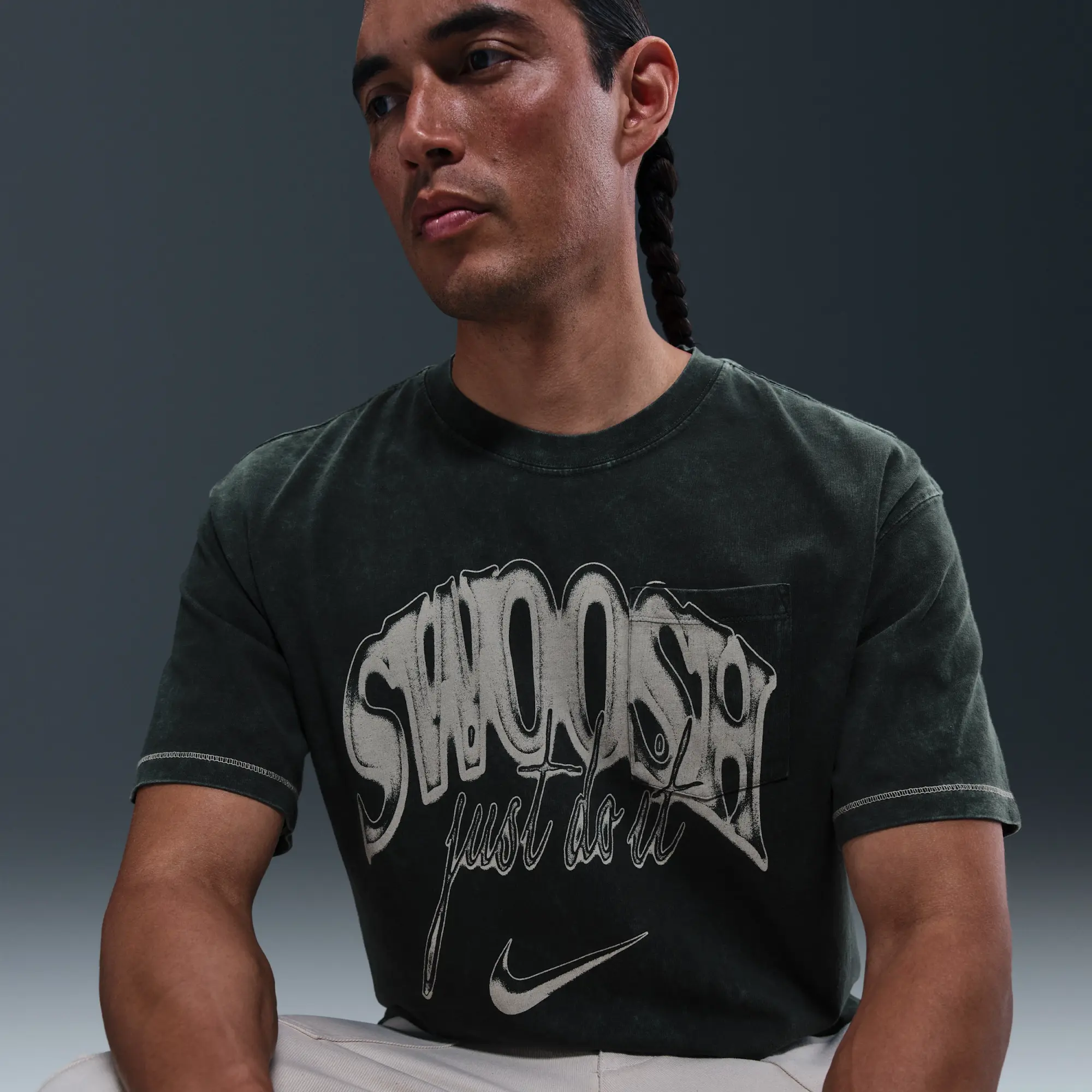 Nike Sportswear Max90 T-Shirt - Green - Cotton