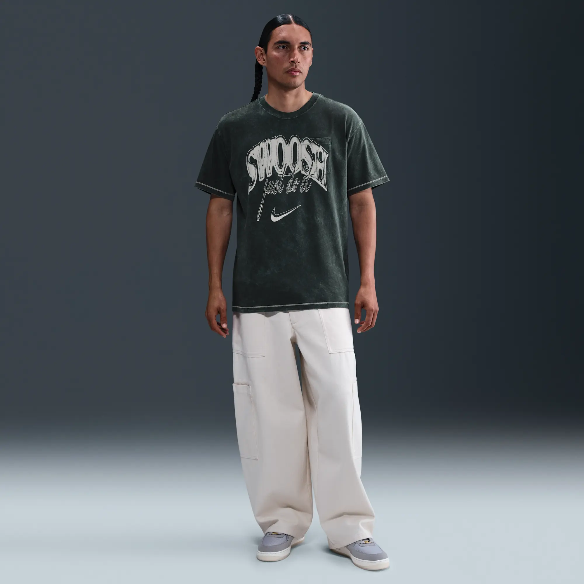 Nike Sportswear Max90 T-Shirt - Green - Cotton