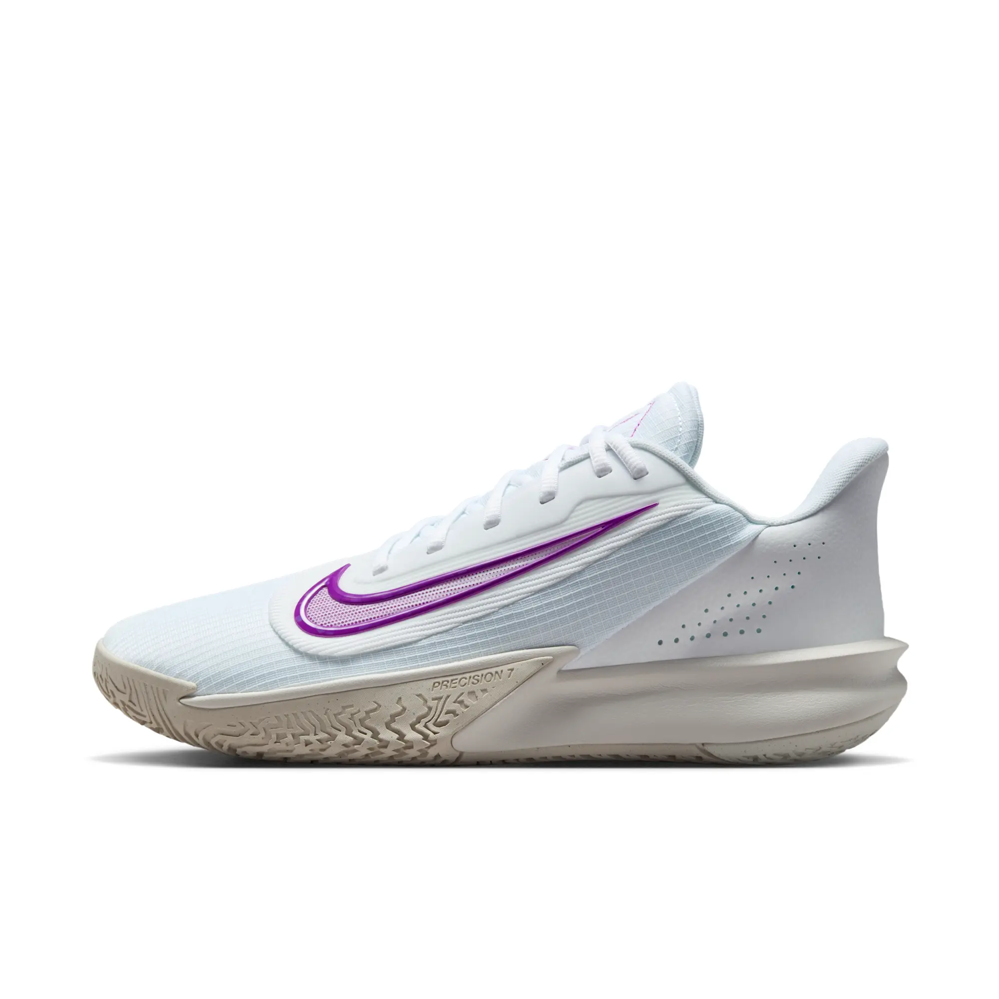 Nike Precision 7 Basketball Shoes - White