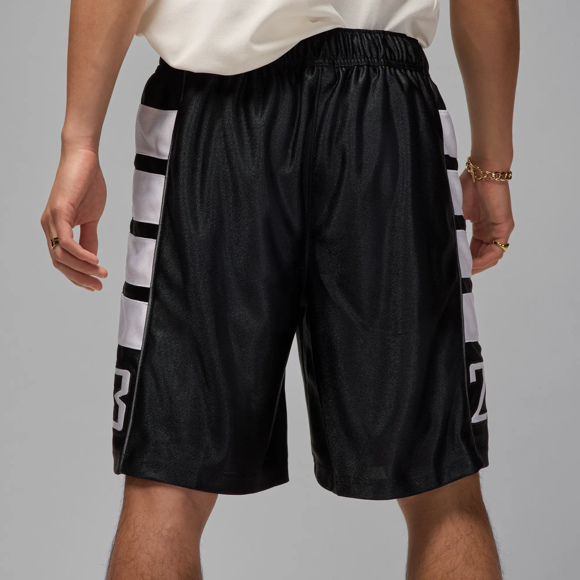 Nike Jordan Brooklyn Cat Scratch Men's Shorts - Black - Polyester